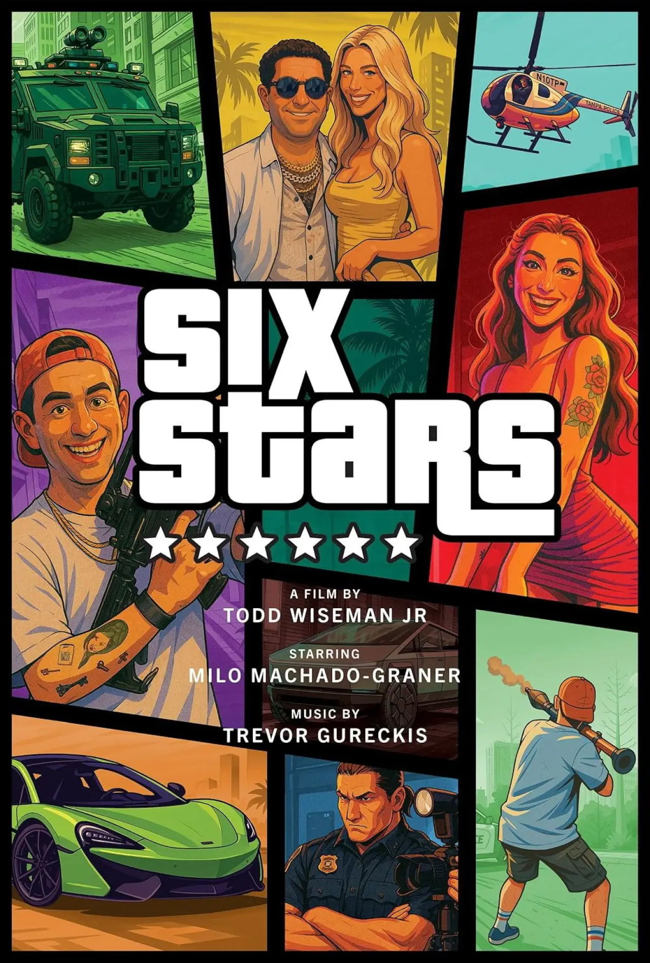 Movie poster "Six Stars"