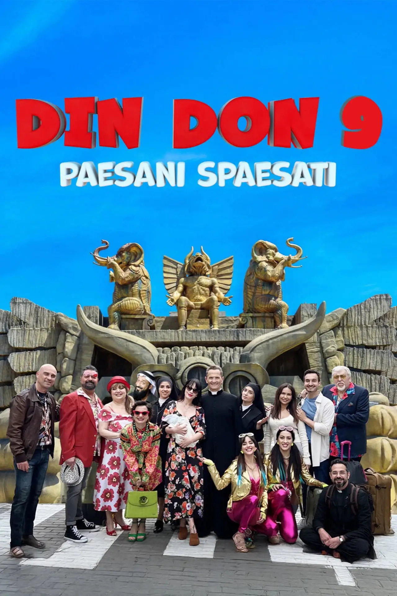 Movie poster "Din Don 9: Paesani spaesati"