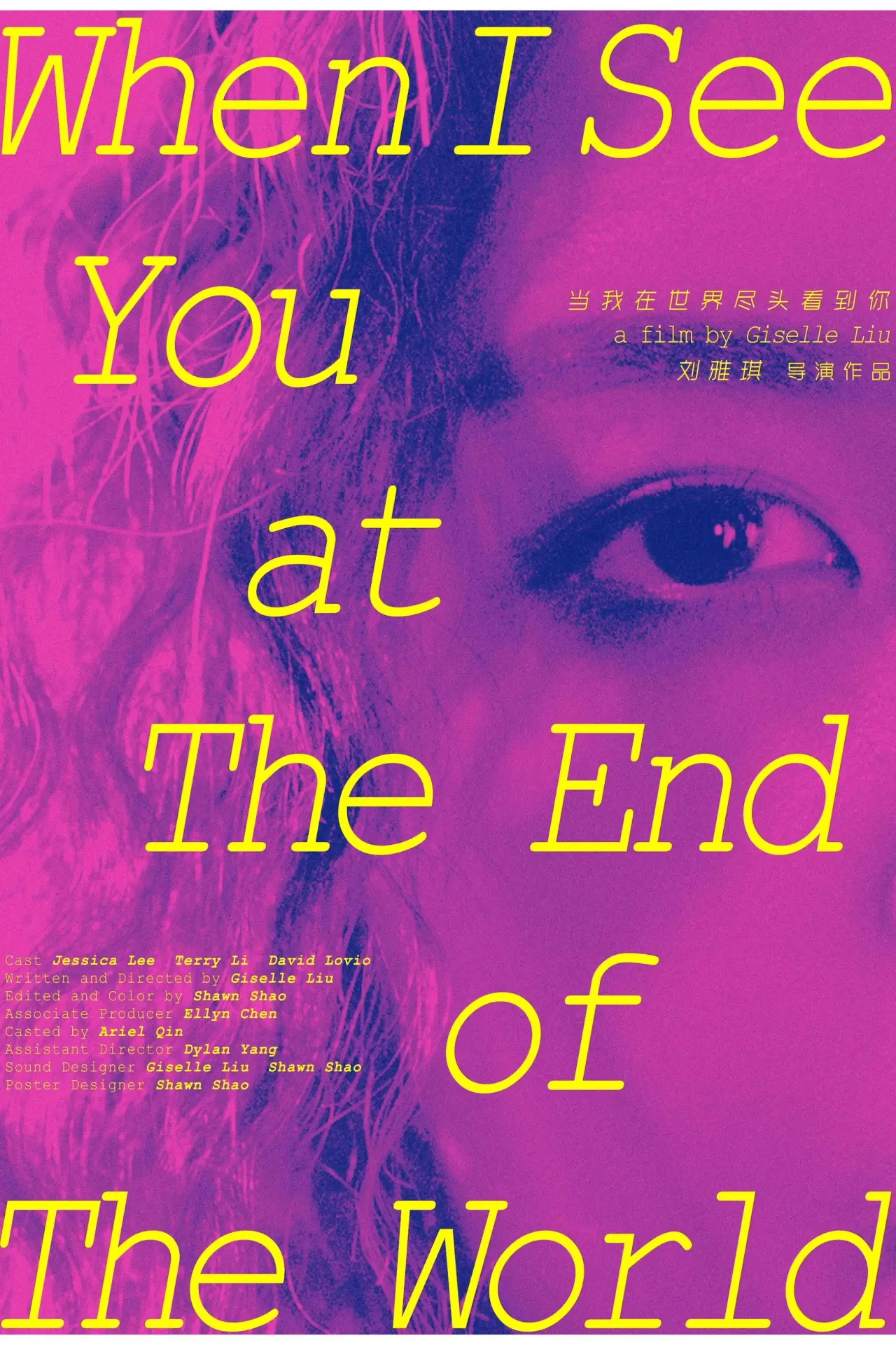Movie poster "When I See You At The End Of The World"