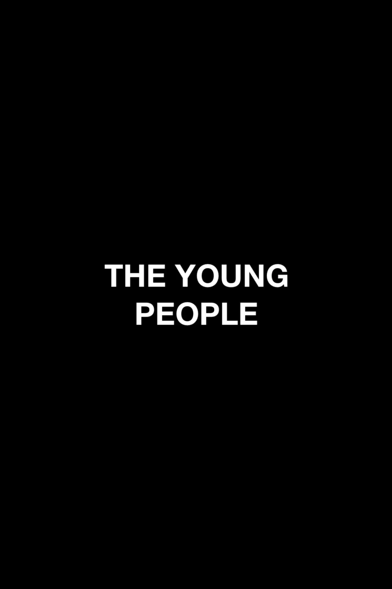 Movie poster "The Young People"