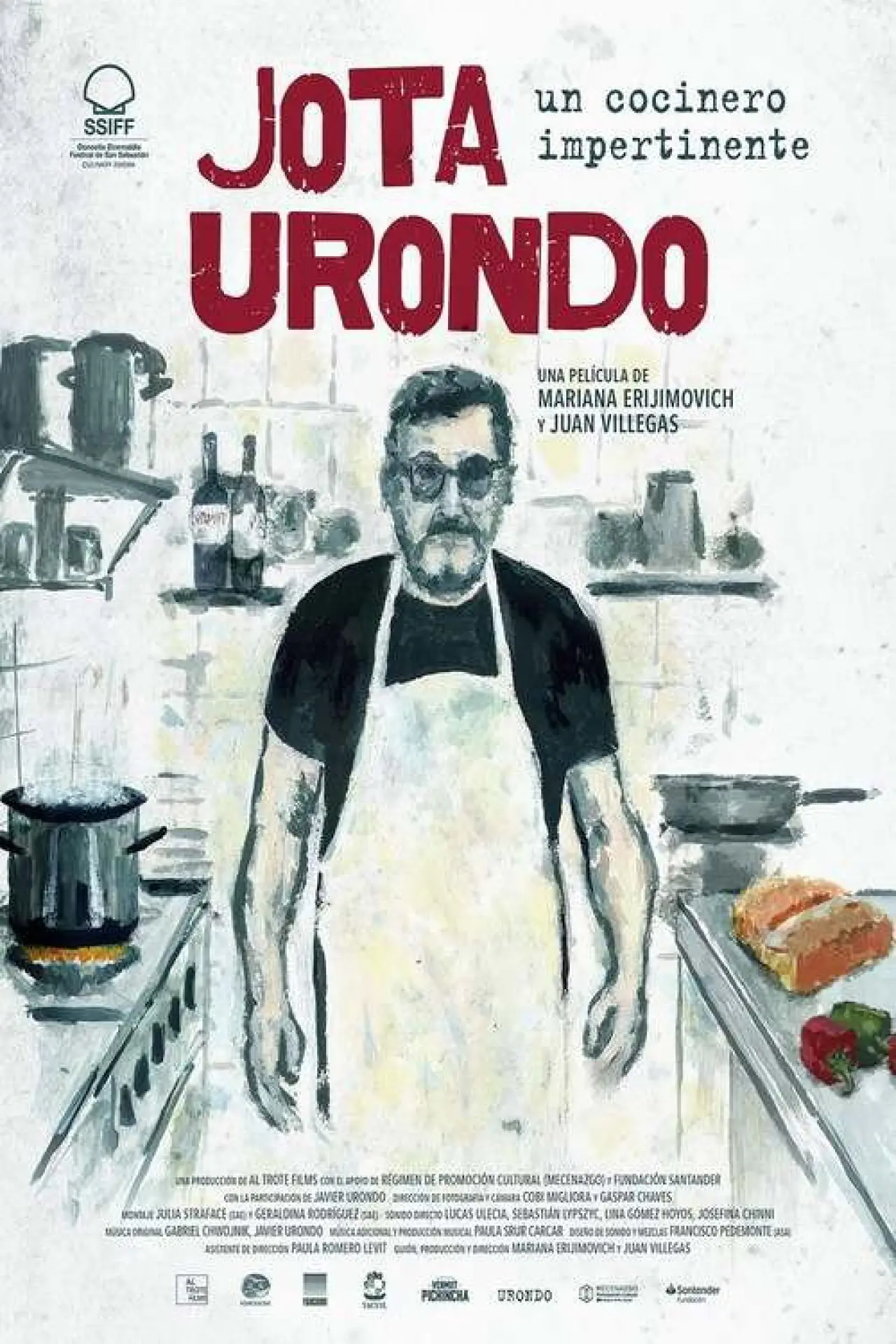 Movie poster "Jota Urondo, An Impertinent Chef"