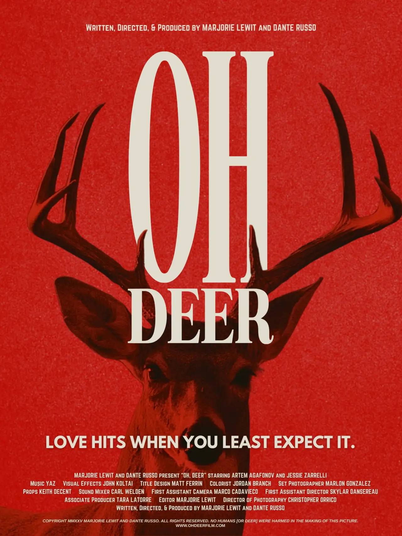 Movie poster "OH, DEER"