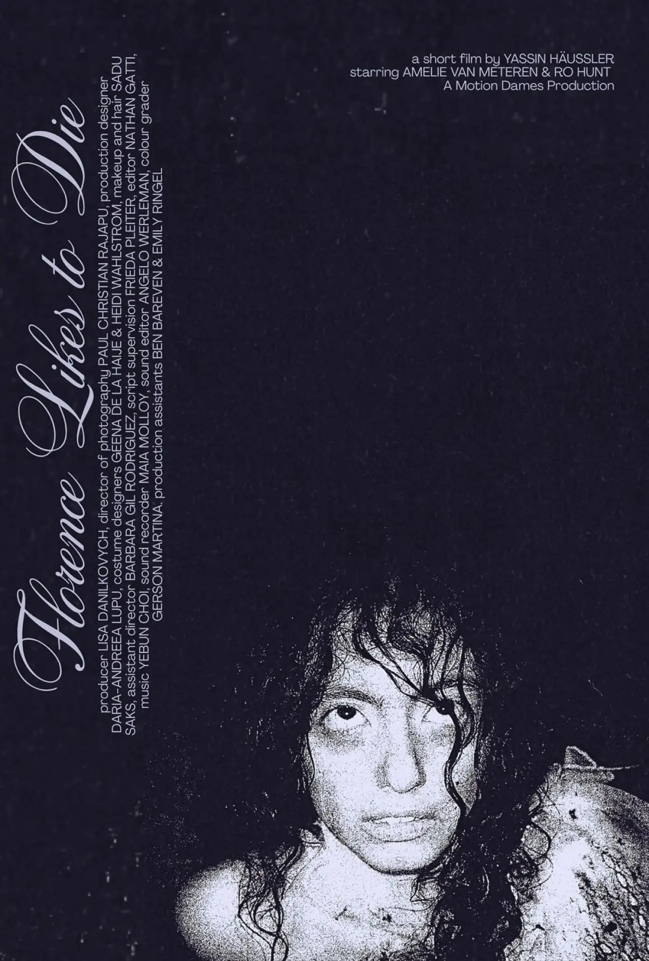 Movie poster "Florence Likes To Die"