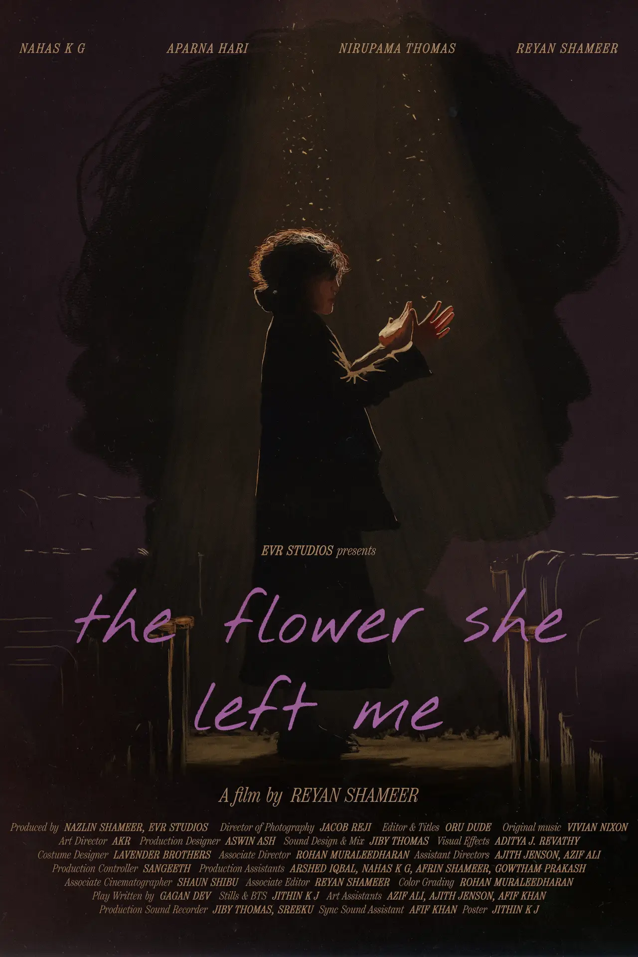 Movie poster "the flower she left me"
