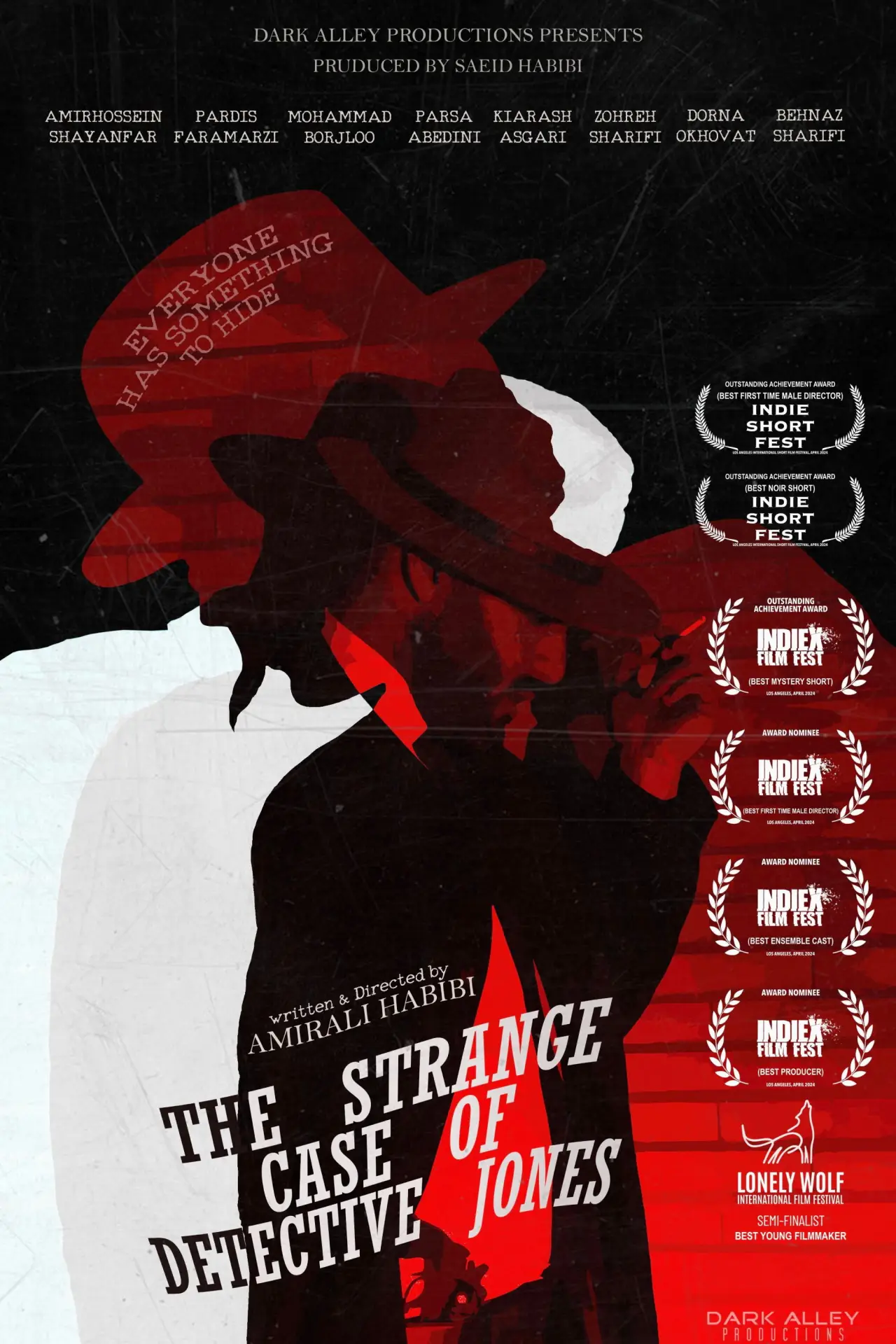 Movie poster "The strange case of detective Jones"