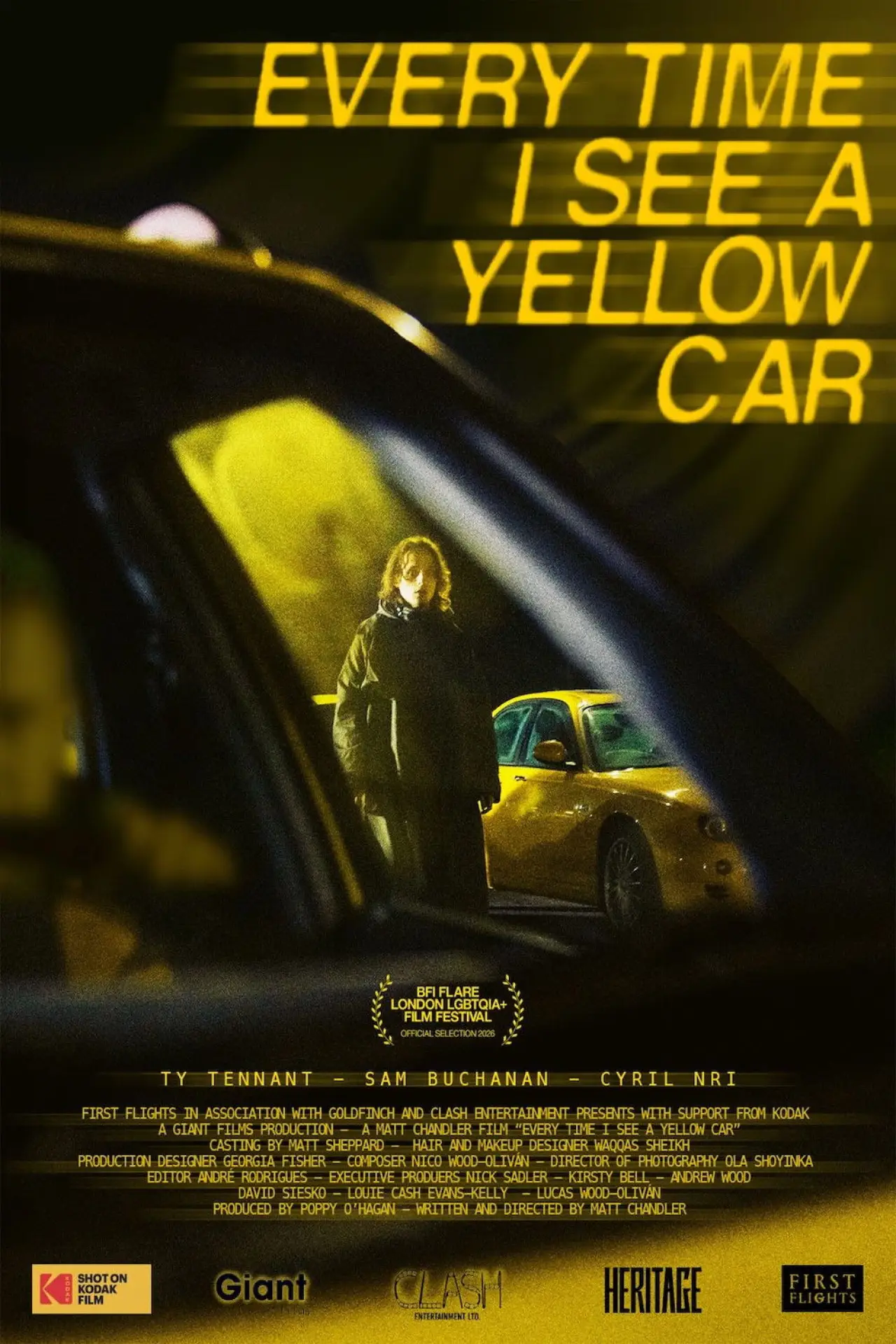 Movie poster "Every Time I See A Yellow Car"