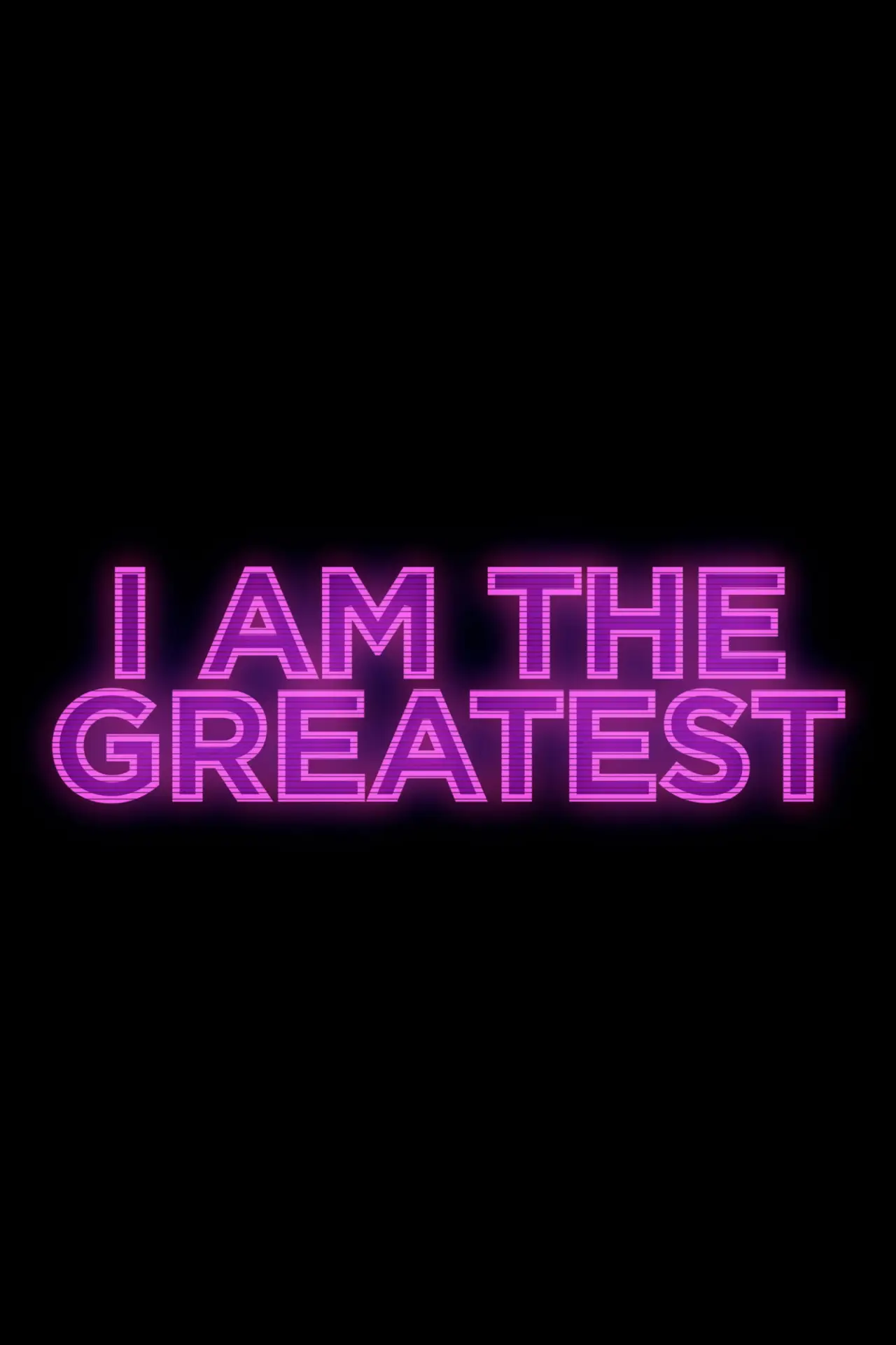 Movie poster "I Am the Greatest"