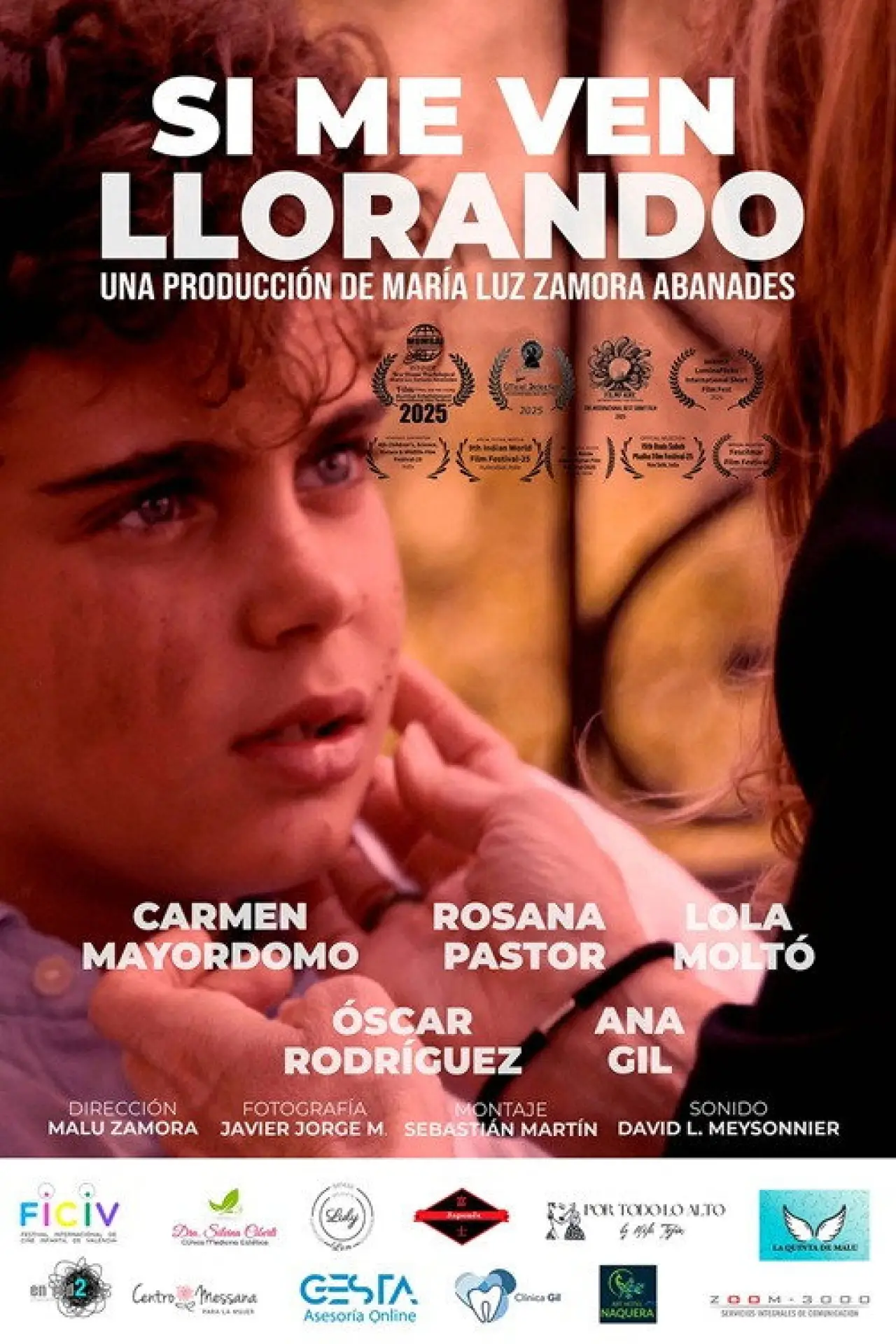 Movie poster "Si me ven llorando"