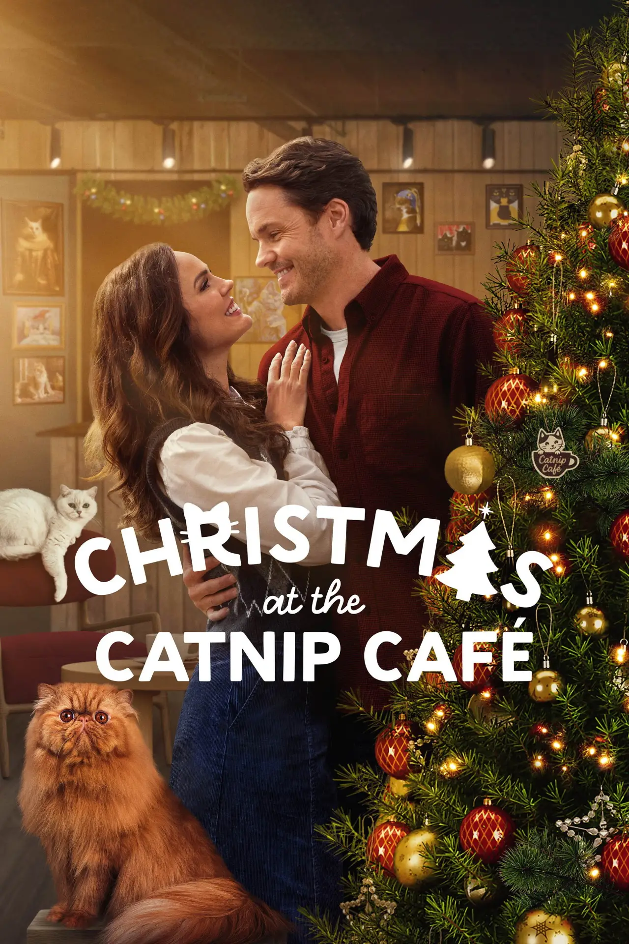 Movie poster "Christmas at the Catnip Café"