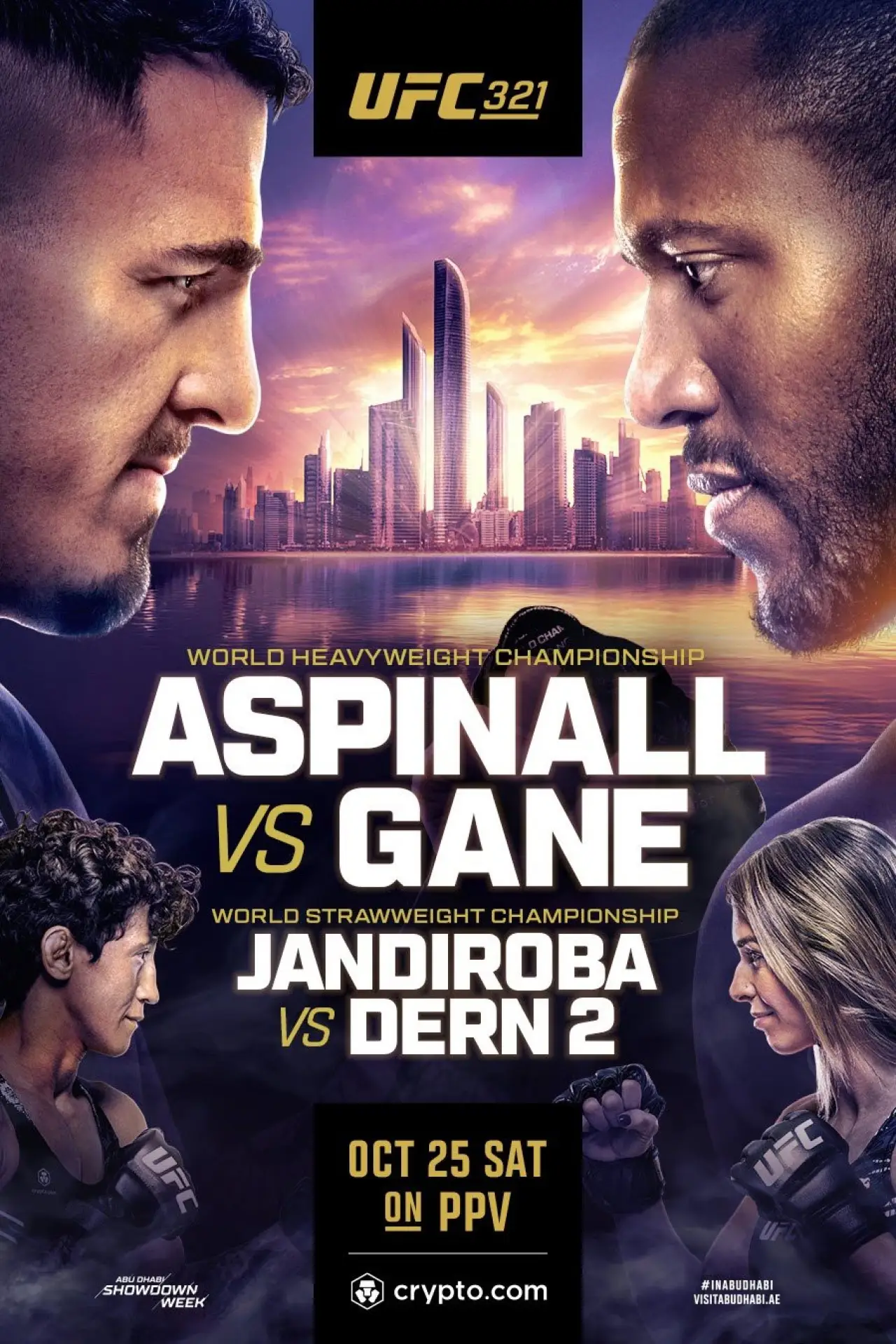 Movie poster "UFC 321: Aspinall vs. Gane"