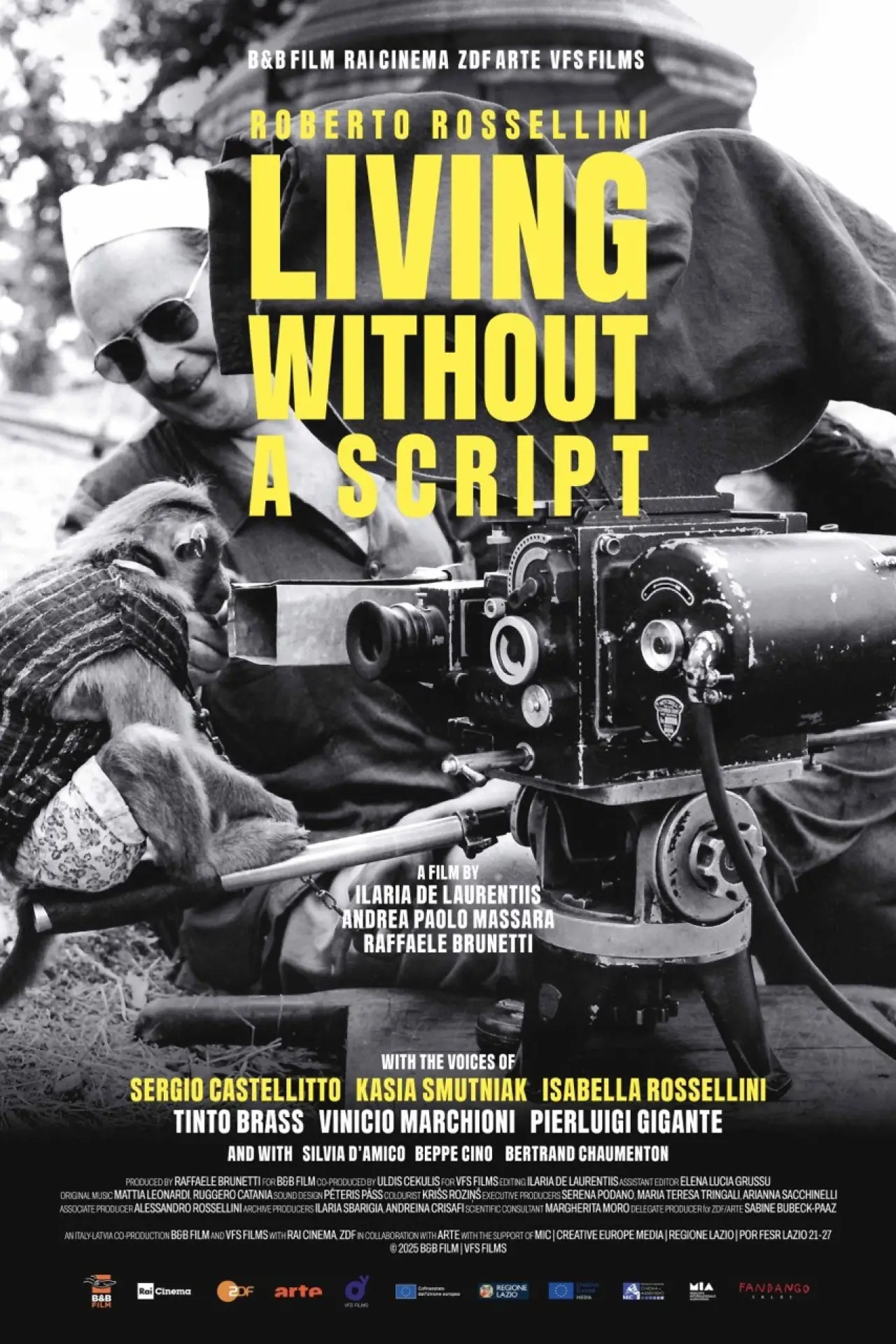 Movie poster "Roberto Rossellini - Living Without A Script"