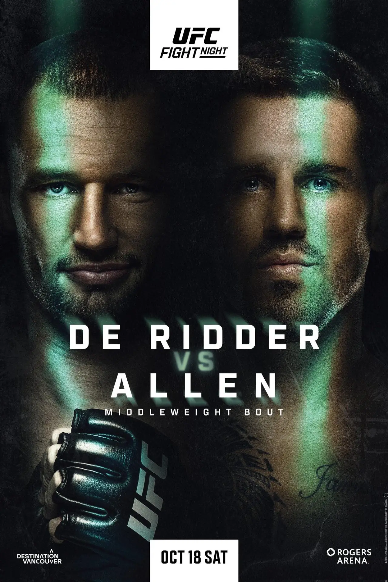 Movie poster "UFC Fight Night 262: de Ridder vs. Allen"