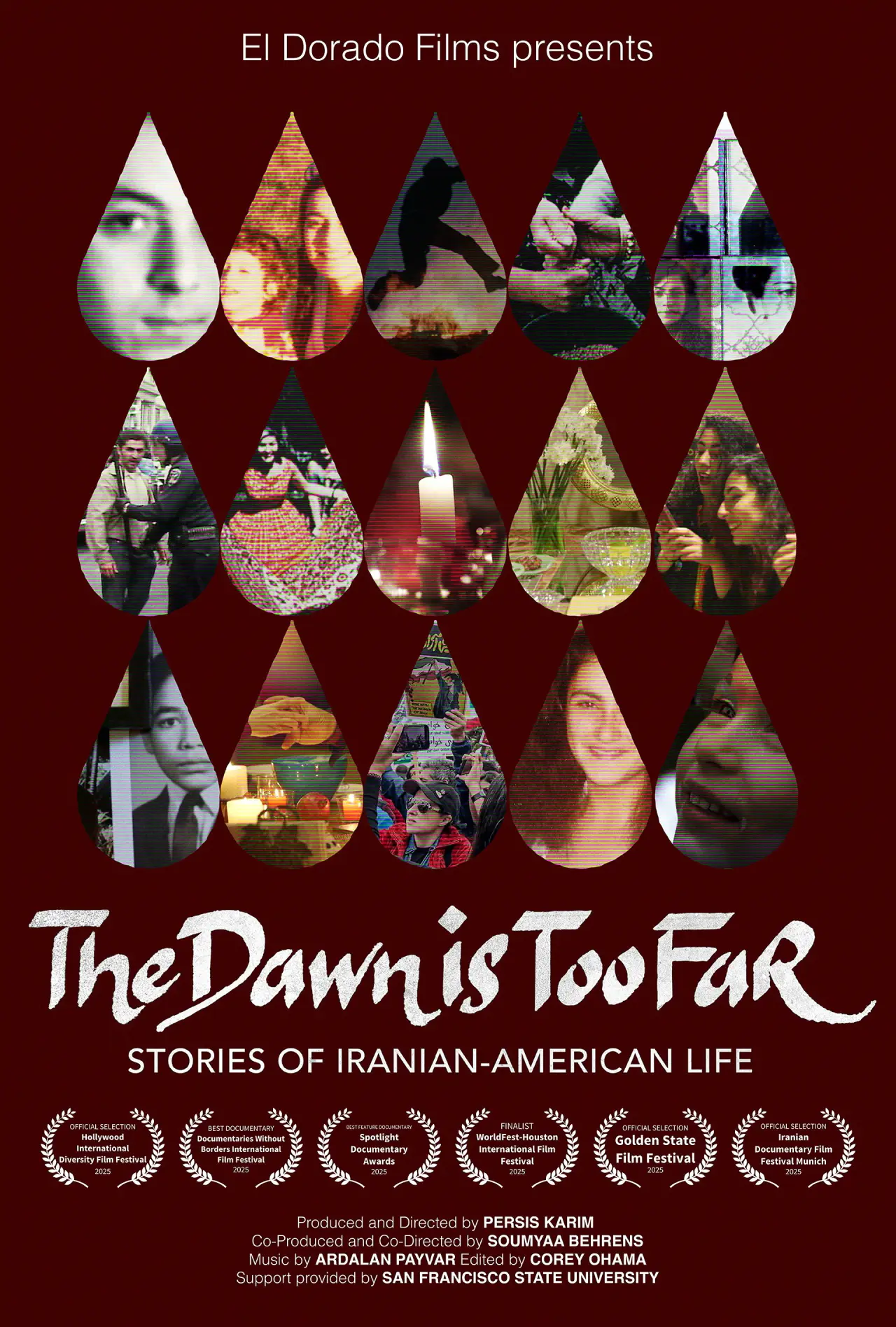 Movie poster "The Dawn is Too Far: Stories of Iranian-American Life"