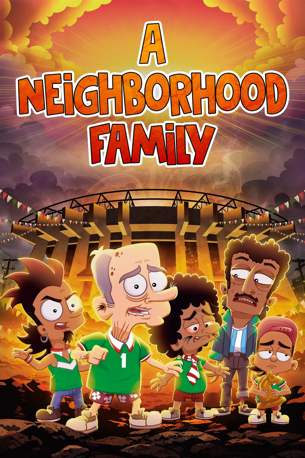 Movie poster "A Neighborhood Family"