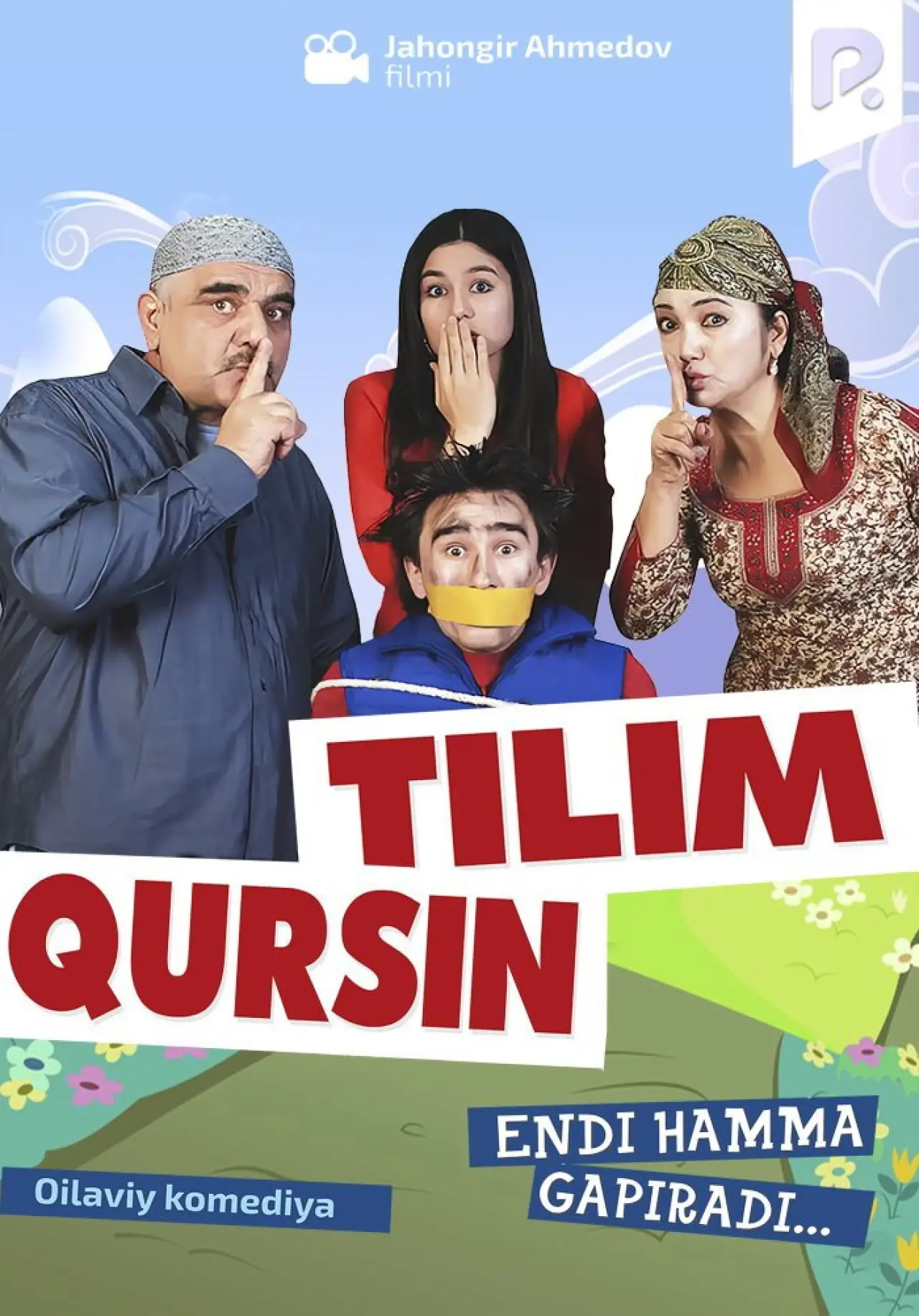 Movie poster "Tilim qursin"