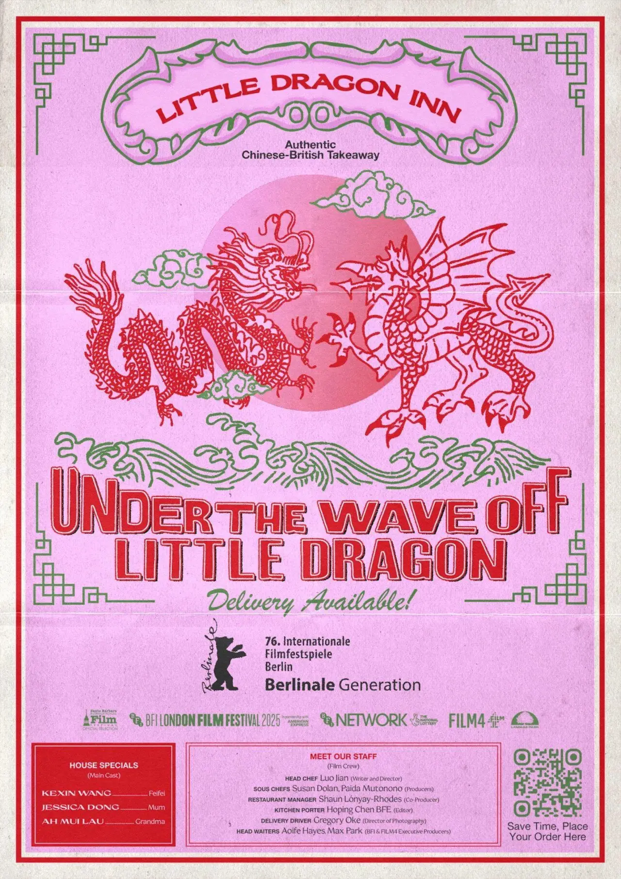 Movie poster "Under the Wave Off Little Dragon"