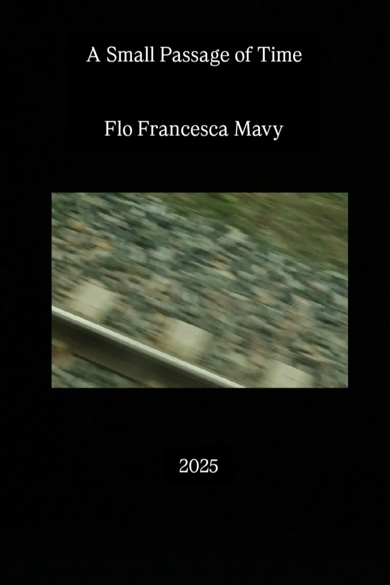 Movie poster "A Small Passage of Time"