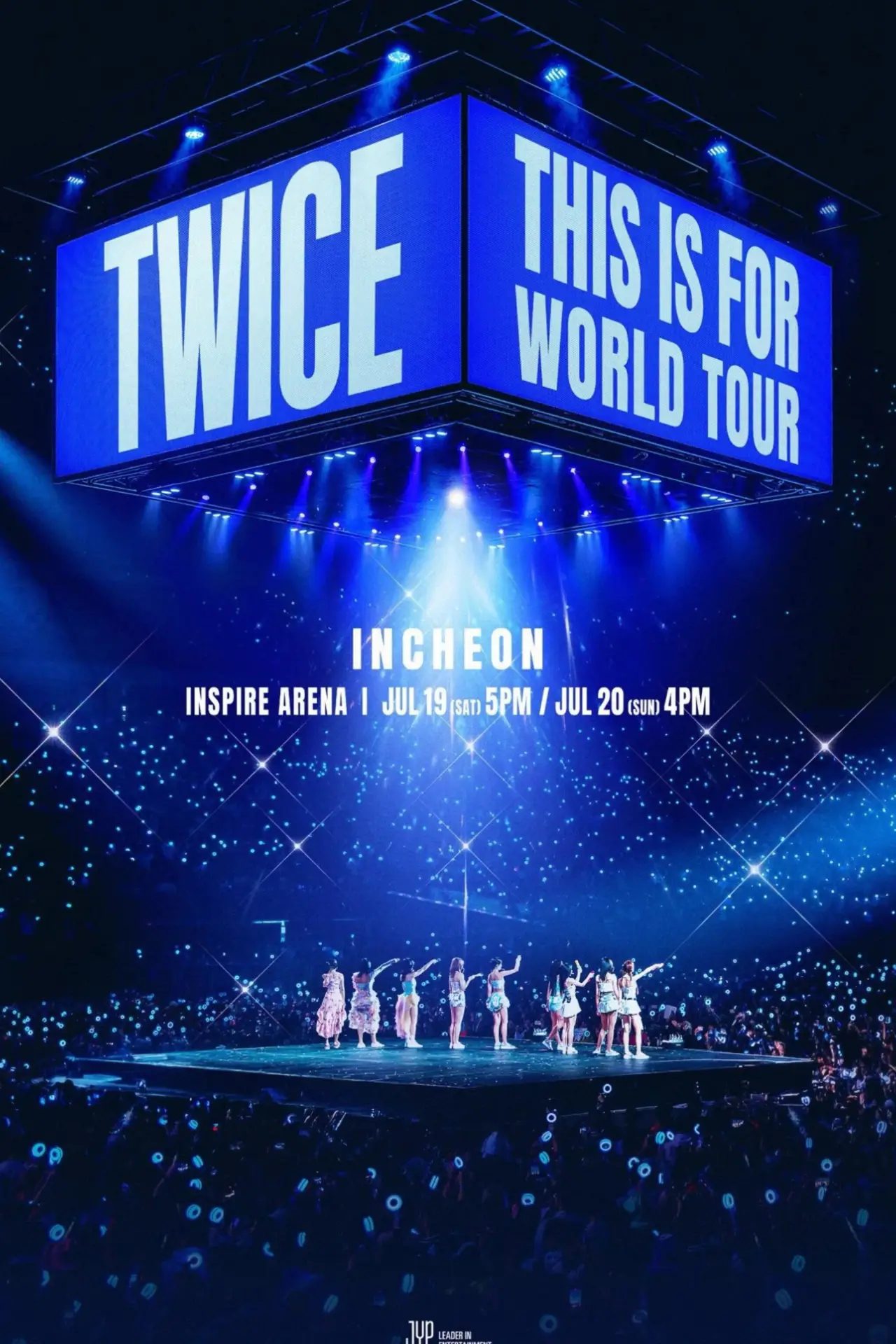 Movie poster "TWICE WORLD TOUR [THIS IS FOR] in Incheon"
