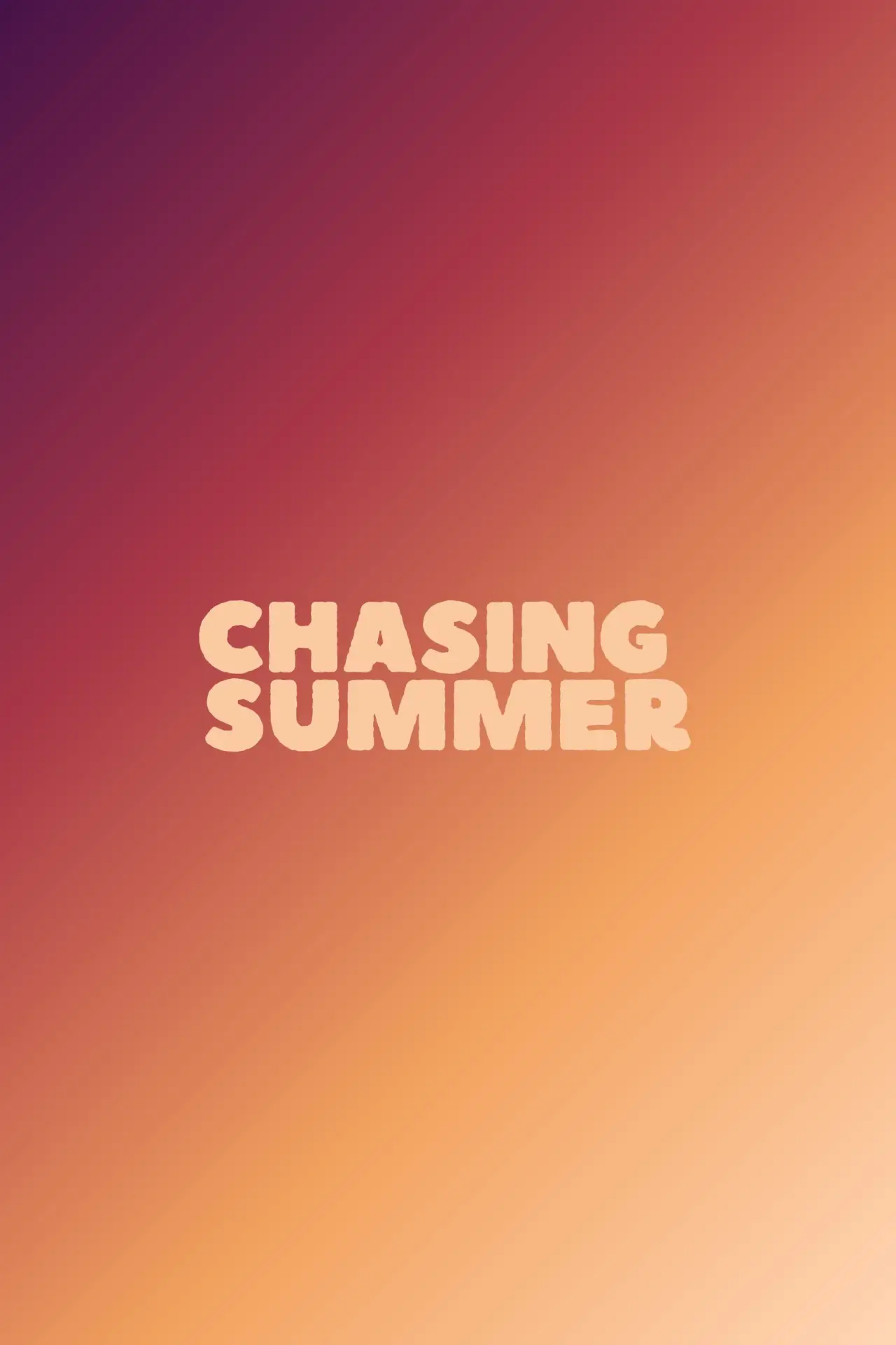 Movie poster "Chasing Summer"