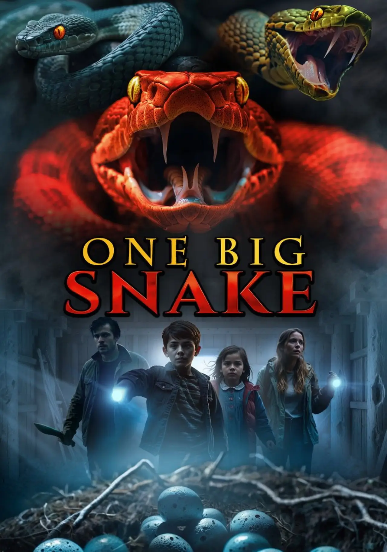 Movie poster "One Big Snake"