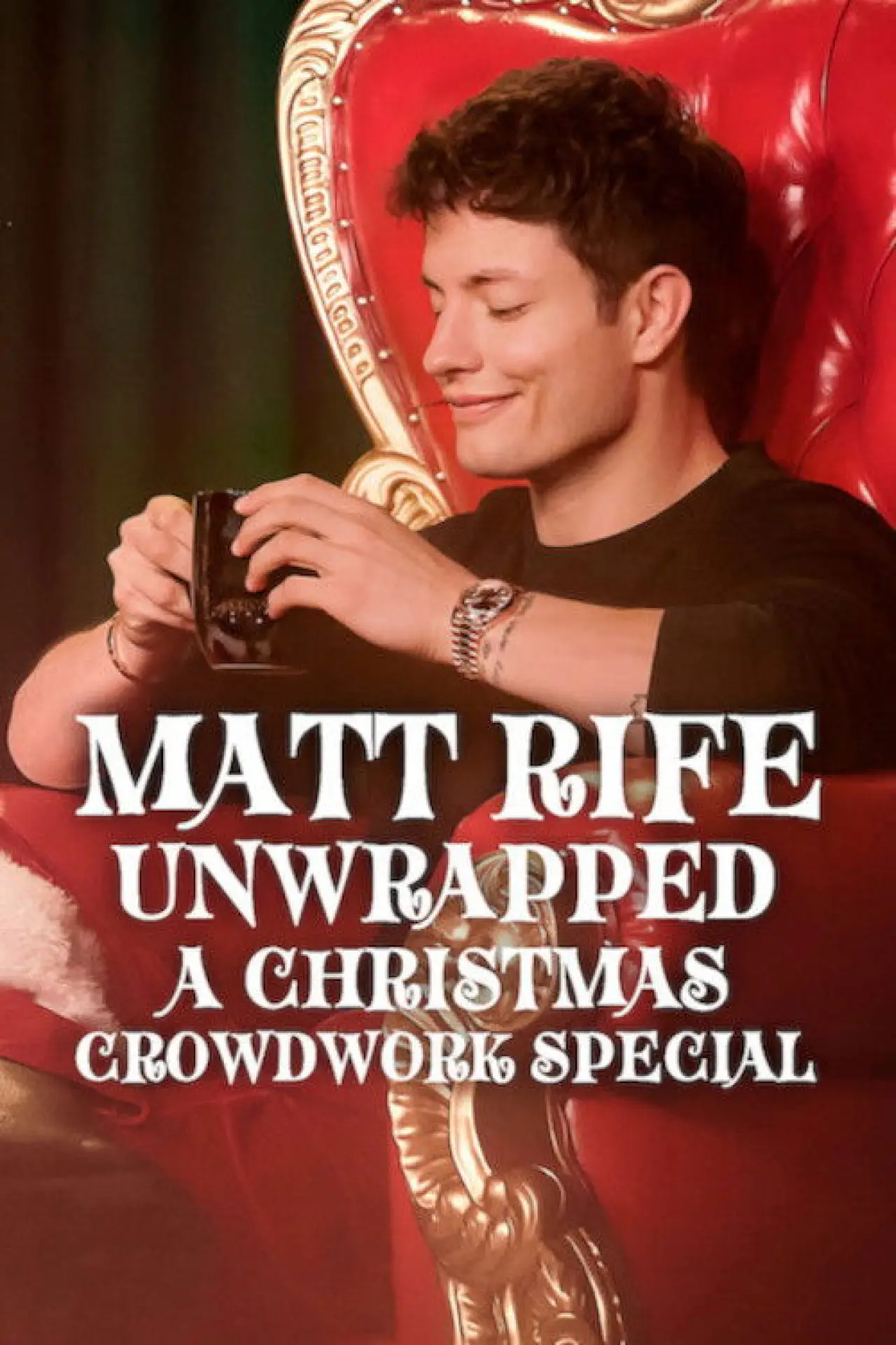 Movie poster "Matt Rife: Unwrapped - A Christmas Crowd Work Special"