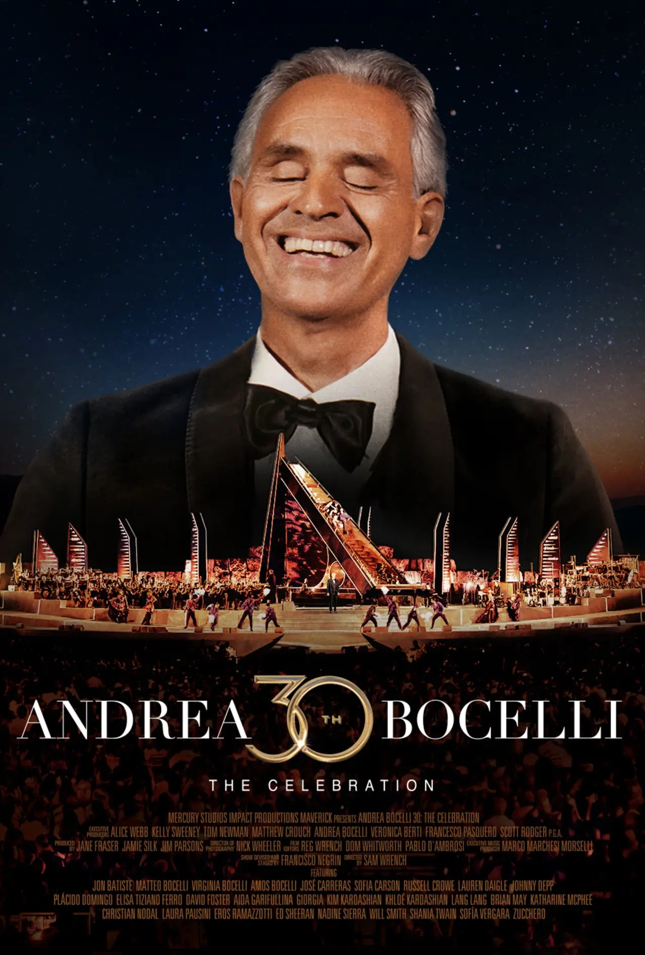 Movie poster "Andrea Bocelli - The Celebration：30th Anniversary"