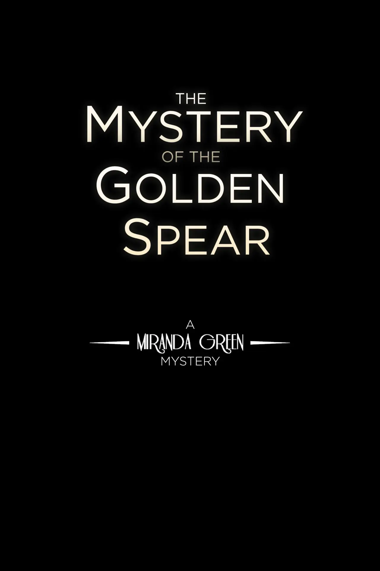 Movie poster "The Mystery of the Golden Spear"