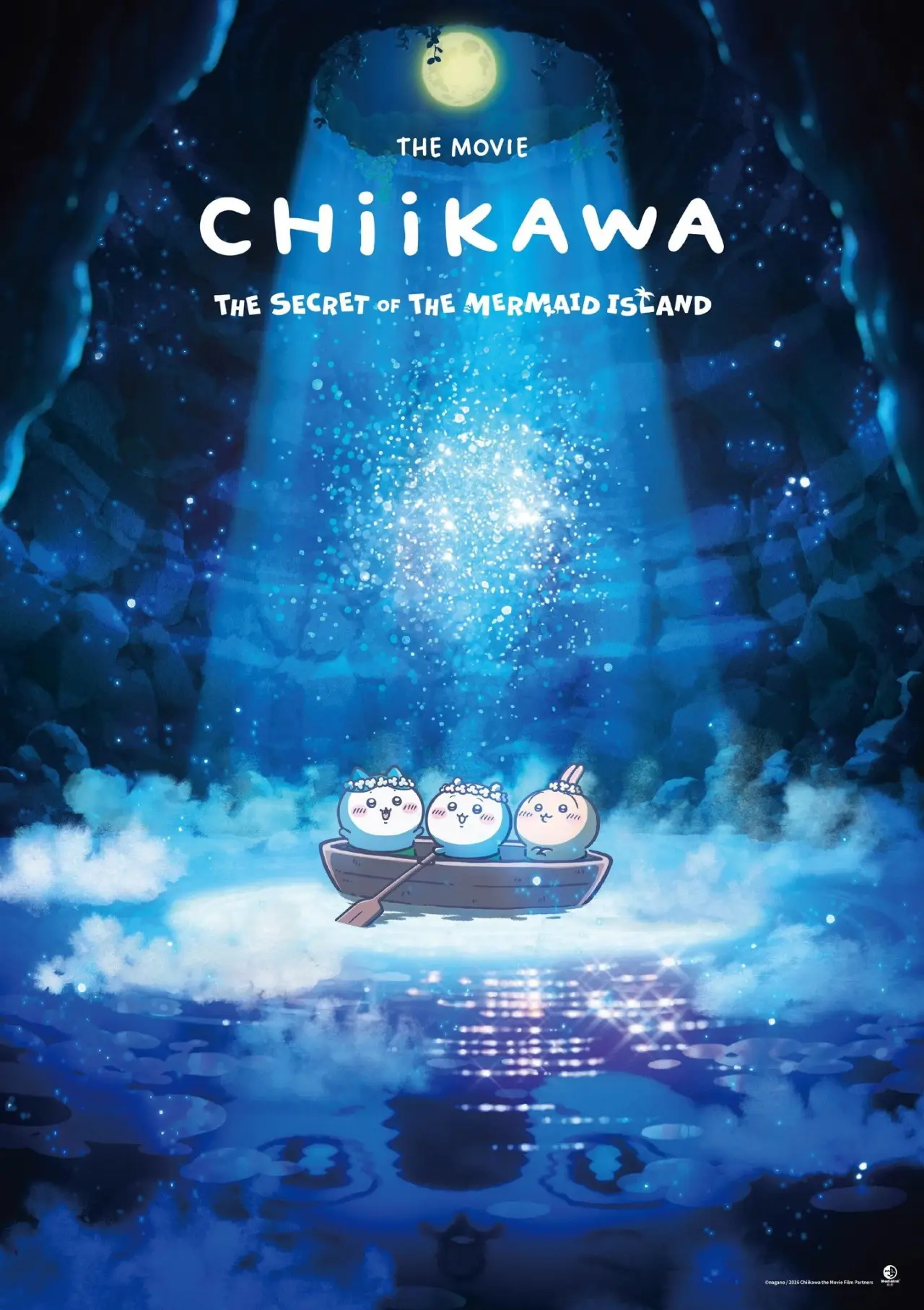 Movie poster "Chiikawa the Movie: The Secret of the Mermaid Island"