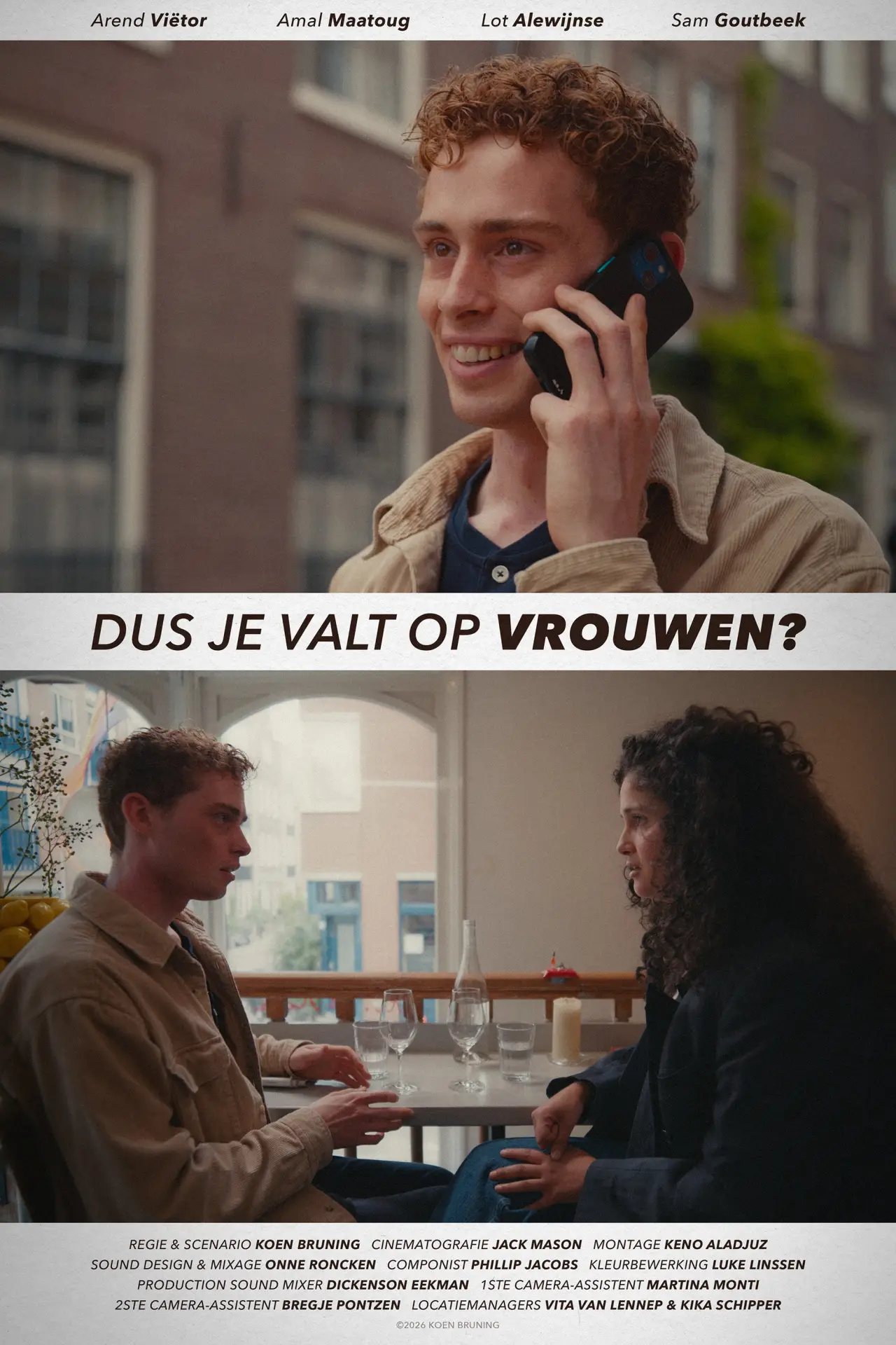 Movie poster "Dus Je Valt Op Vrouwen?"