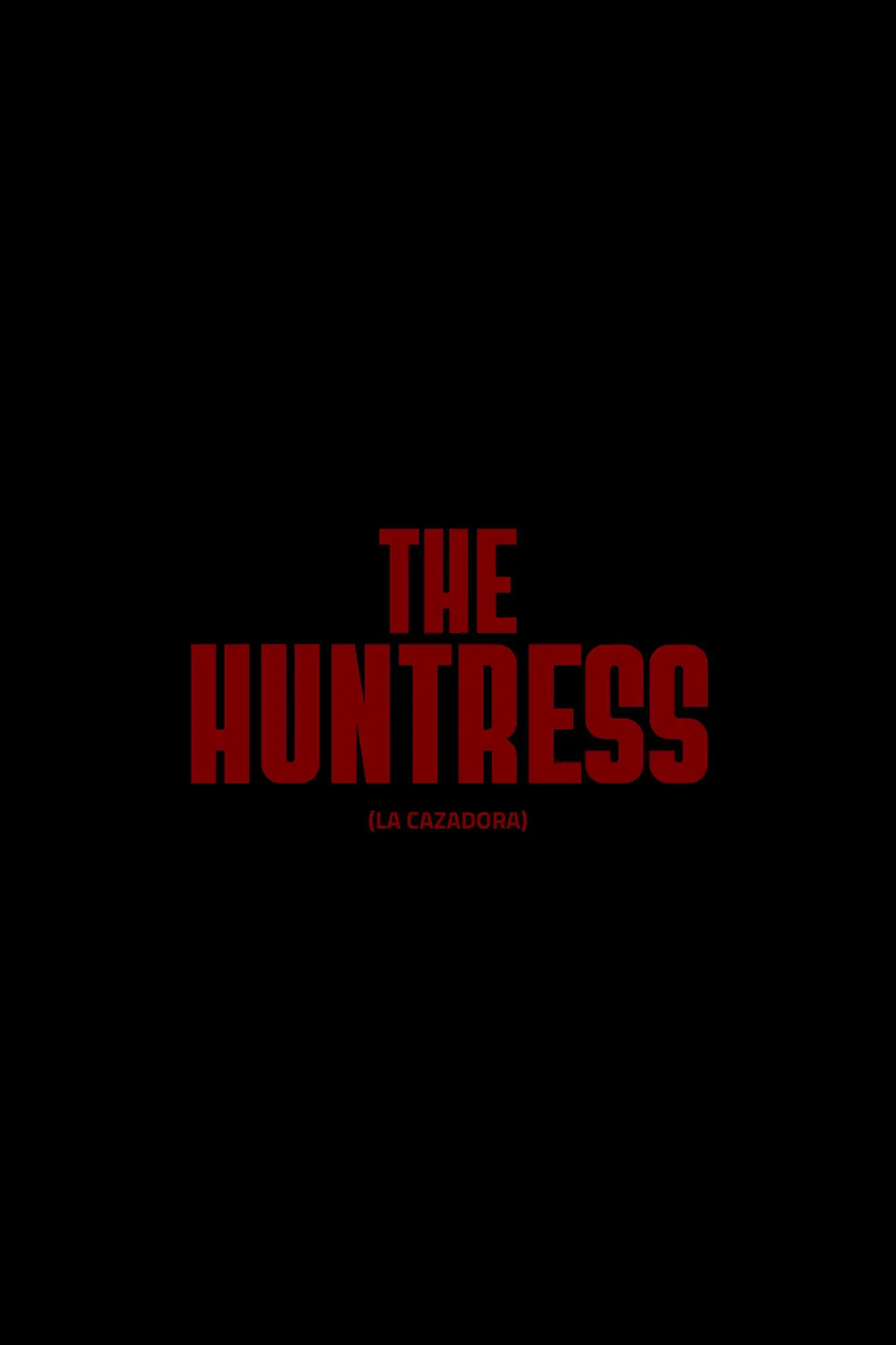 Movie poster "The Huntress"