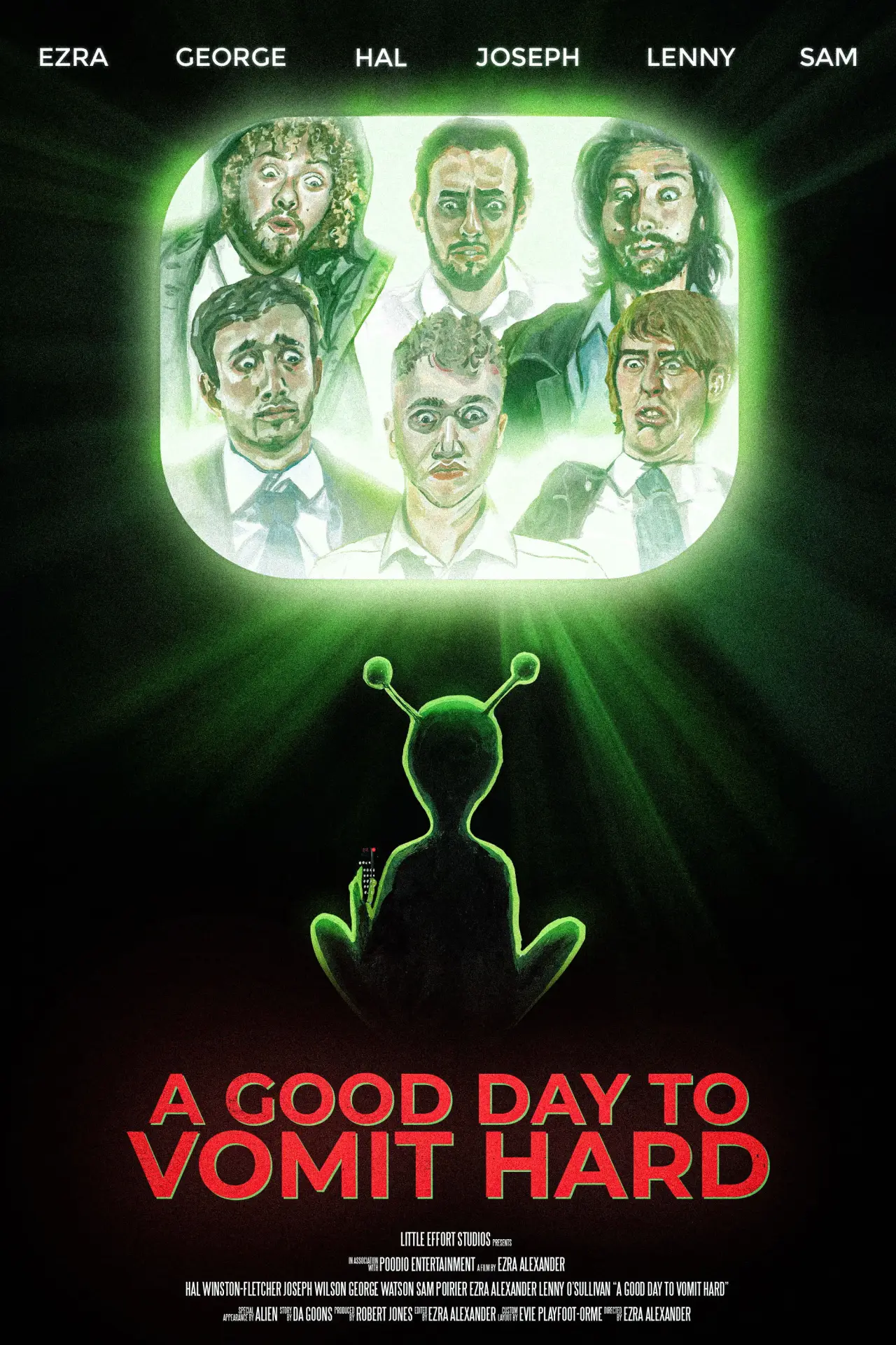 Movie poster "A GOOD DAY TO VOMIT HARD"