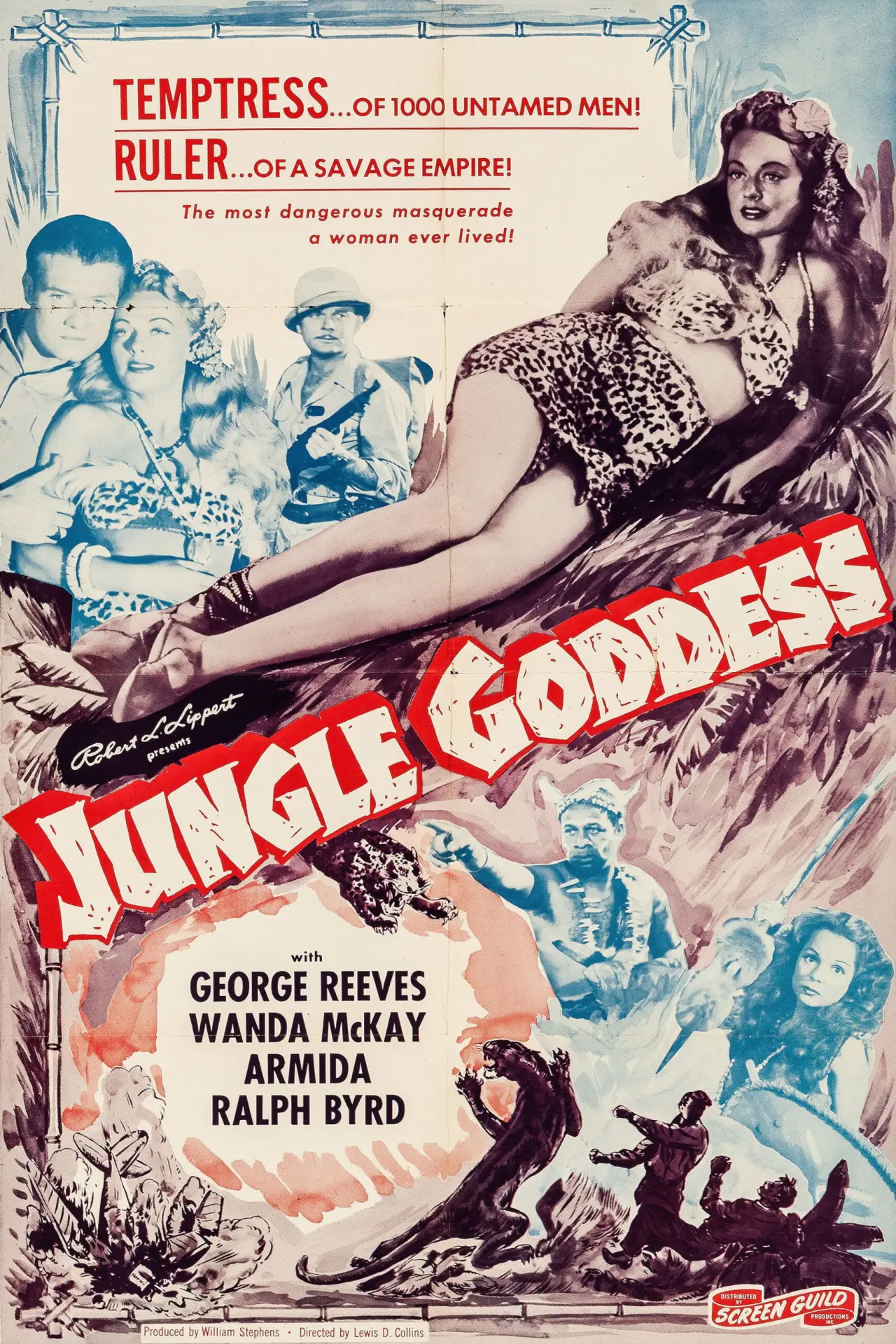 Movie poster "Jungle Goddess"
