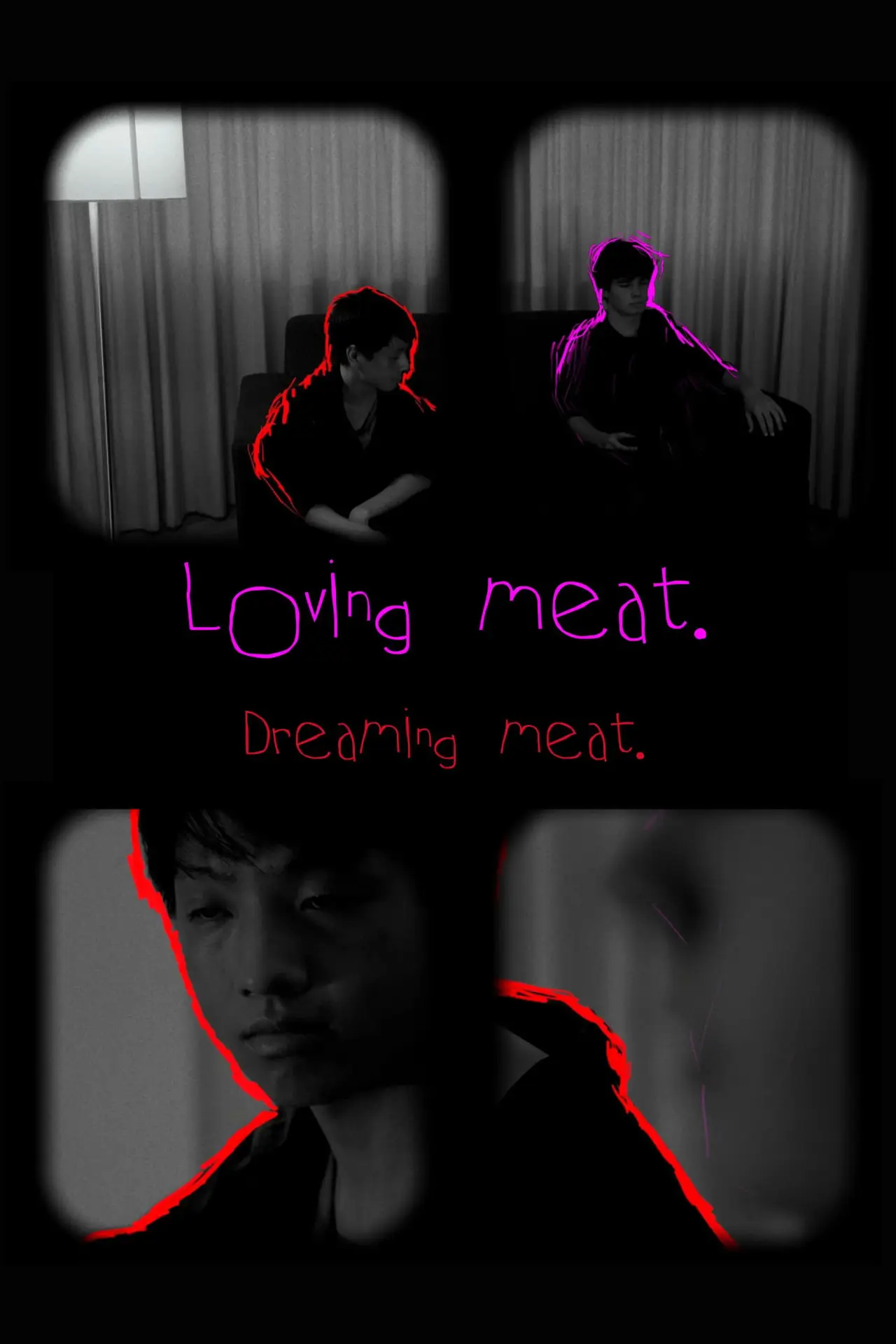 Movie poster "Loving meat. Dreaming meat."