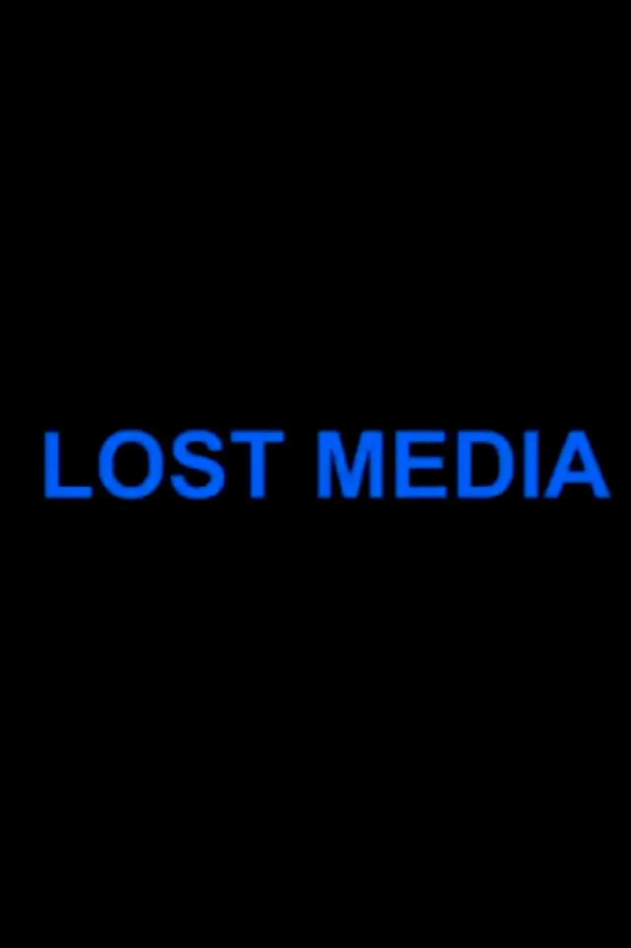 Movie poster "Lost Media"