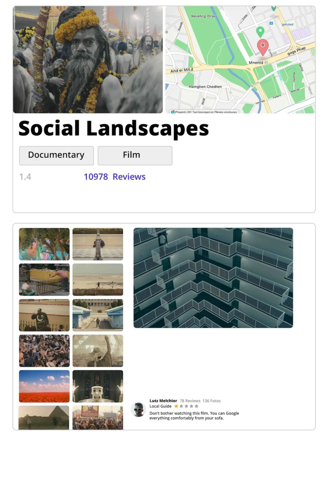 Movie poster "Social Landscapes"