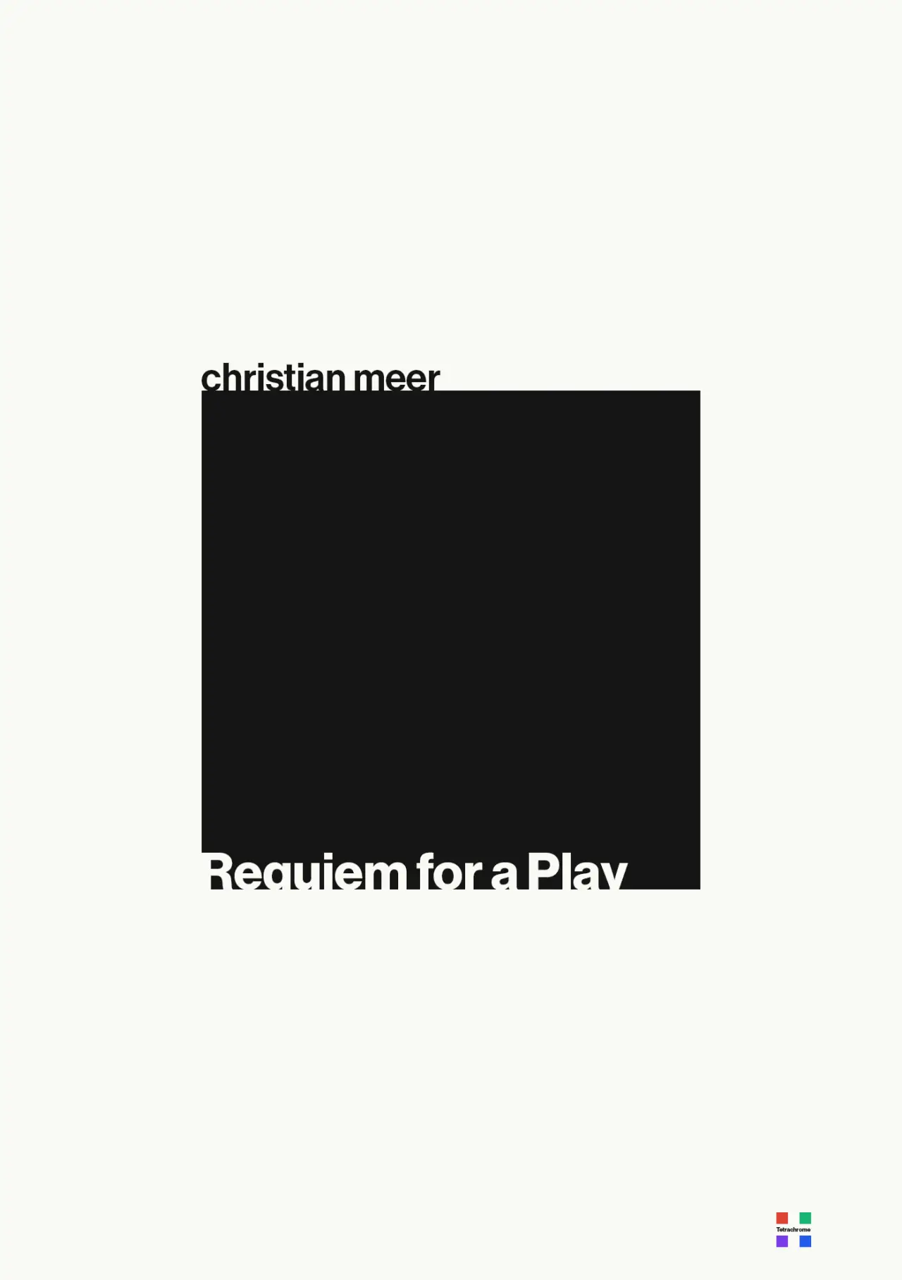 Movie poster "Requiem For a Play"