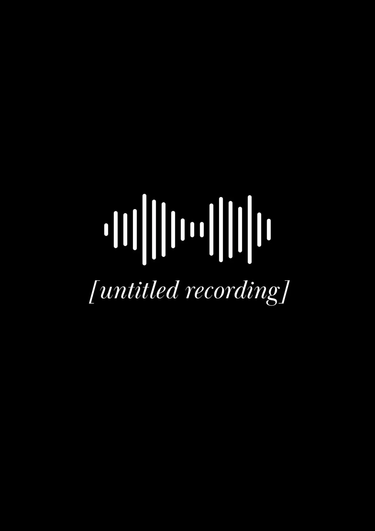 Movie poster "untitled recording"