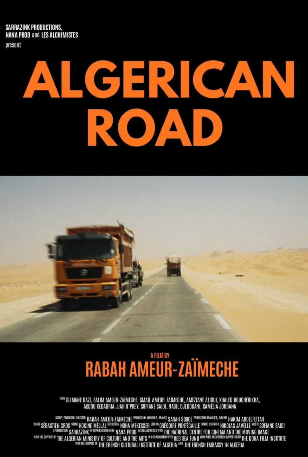 Movie poster "The Algerian Route"