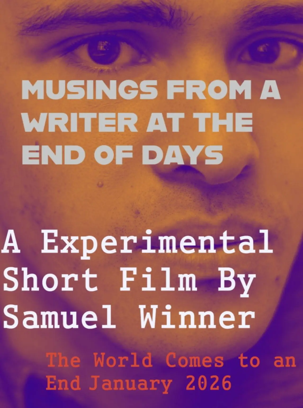 Movie poster "Musings From a Writer at the End of Days"