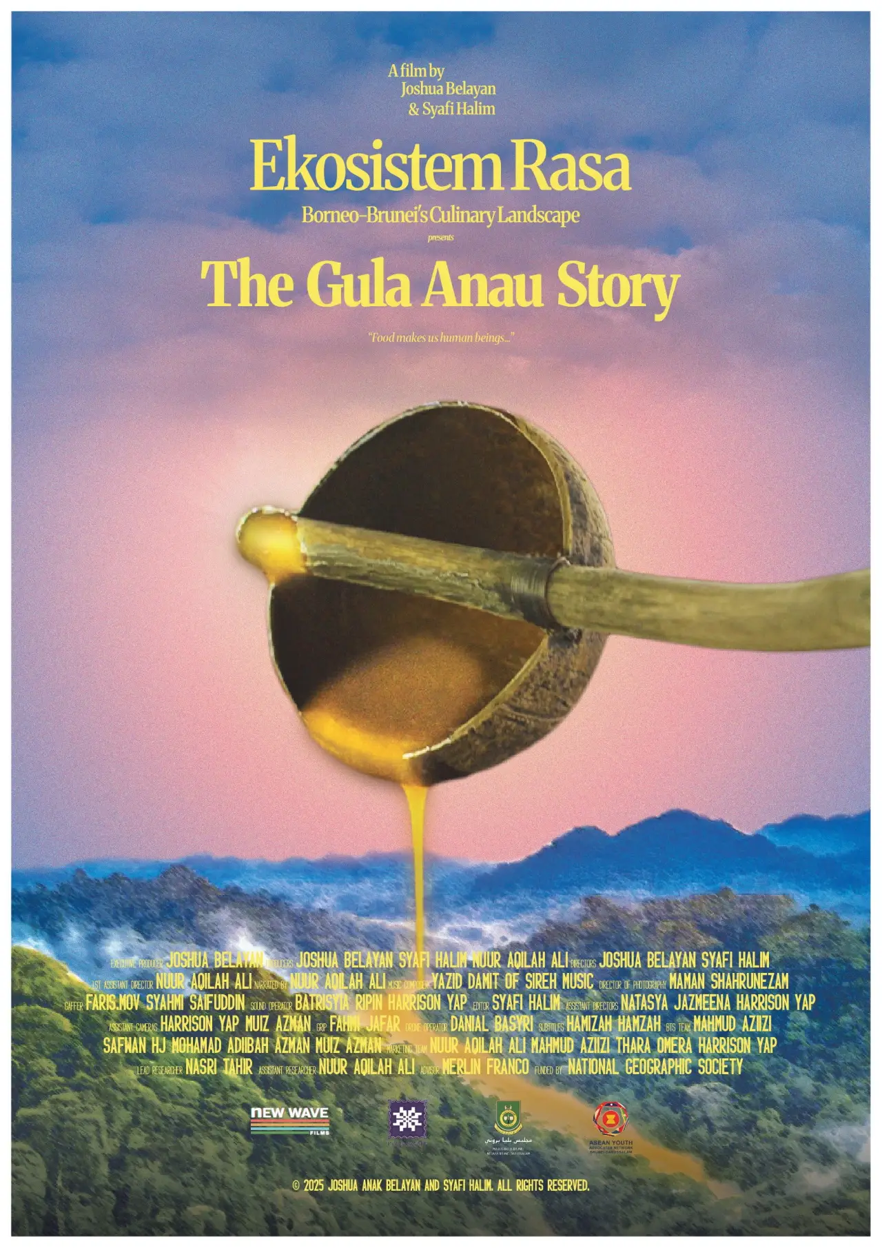 Movie poster "Ekosistem Rasa: The Gula Anau Story"