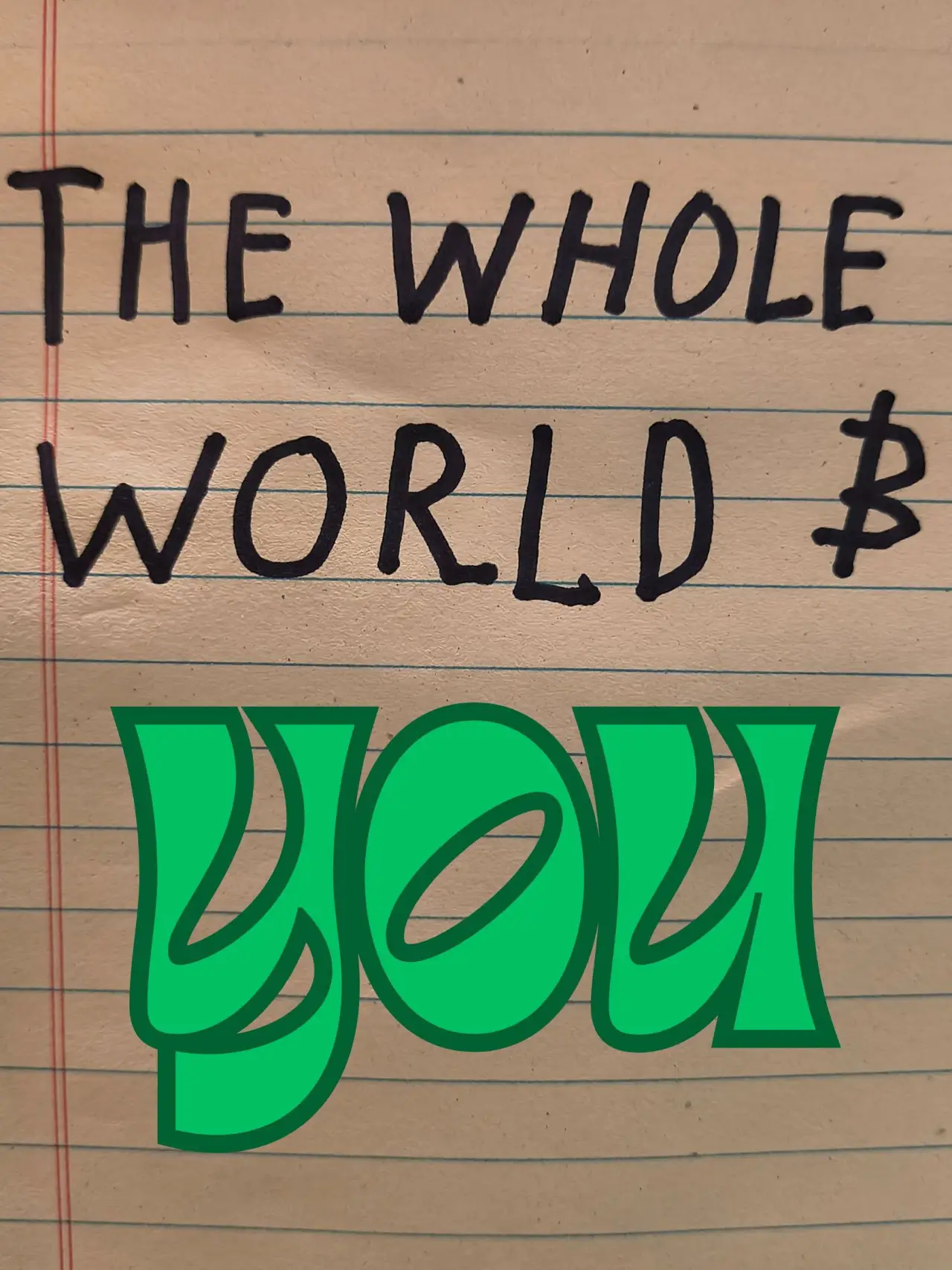 Movie poster "The Whole World and You"