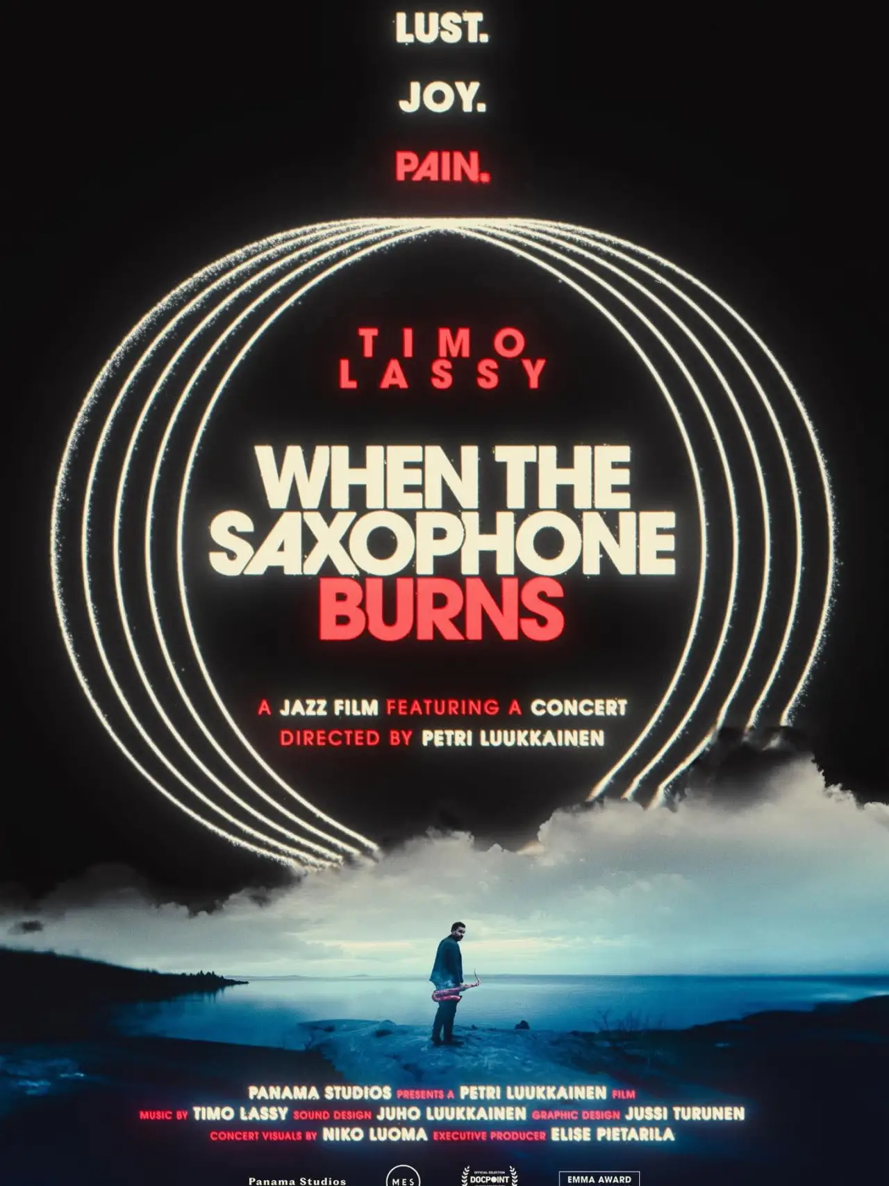 Movie poster "When the Saxophone Burns"
