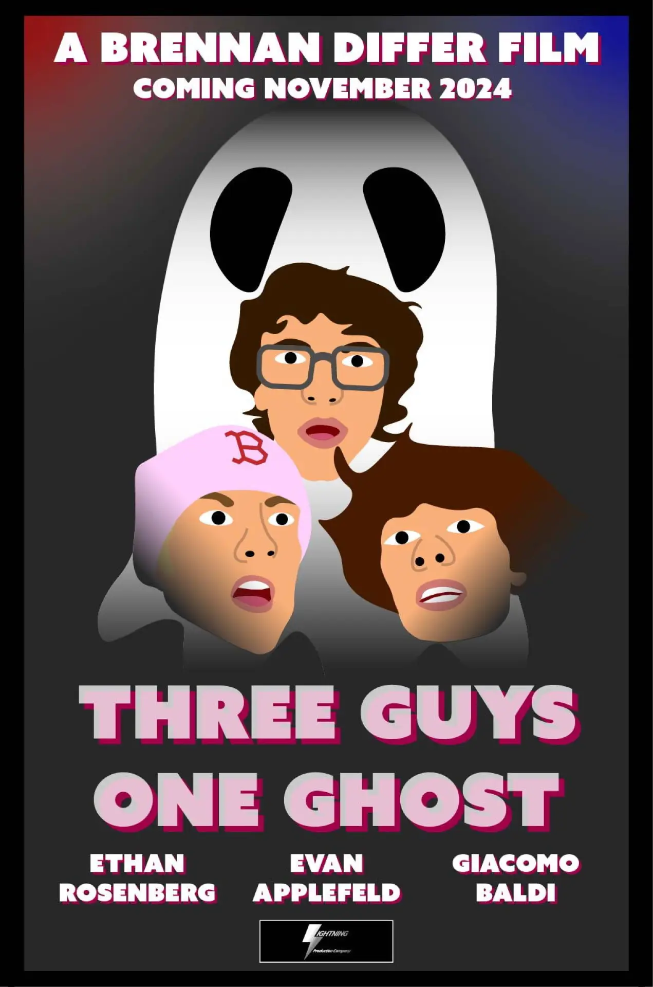 Movie poster "Three Guys, One Ghost"