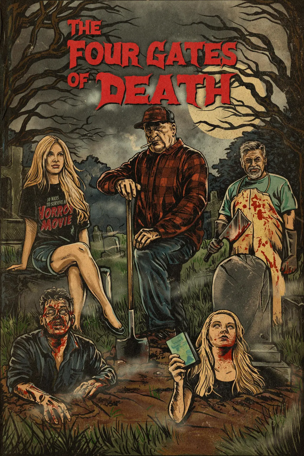 Movie poster "The Four Gates of Death"