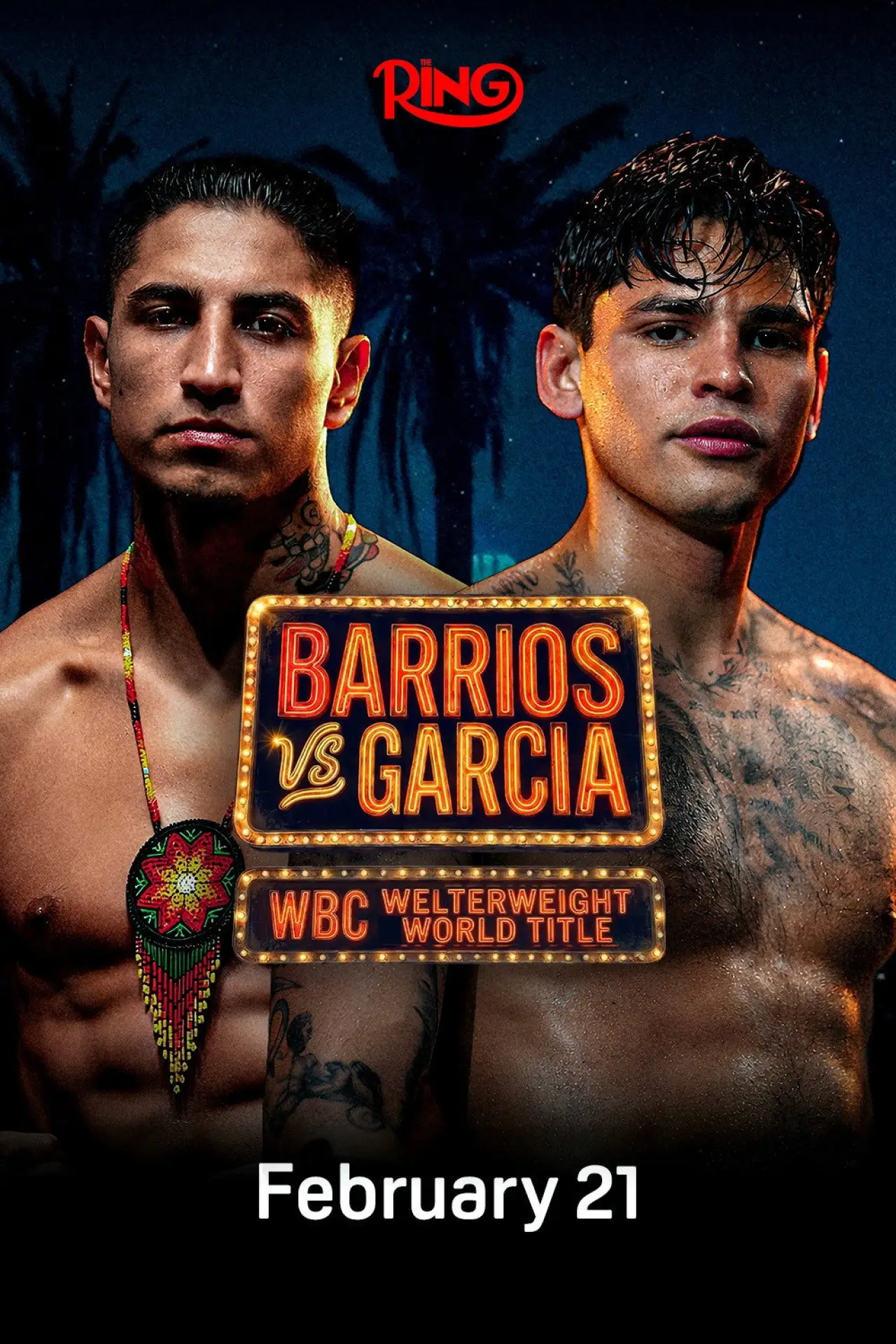 Movie poster "Mario Barrios vs. Ryan Garcia"