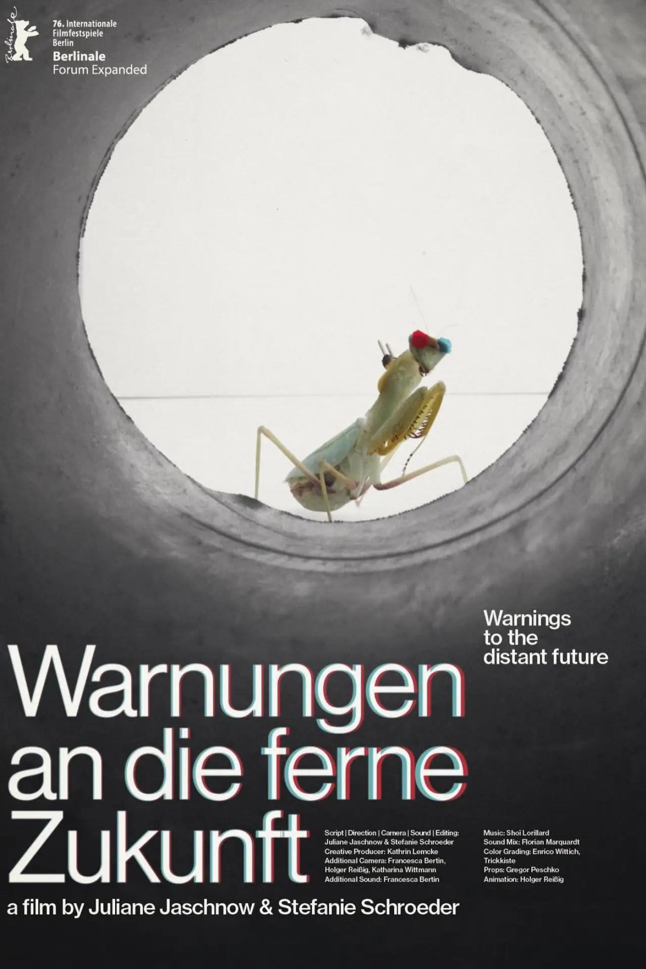 Movie poster "Warnings to the Distant Future"