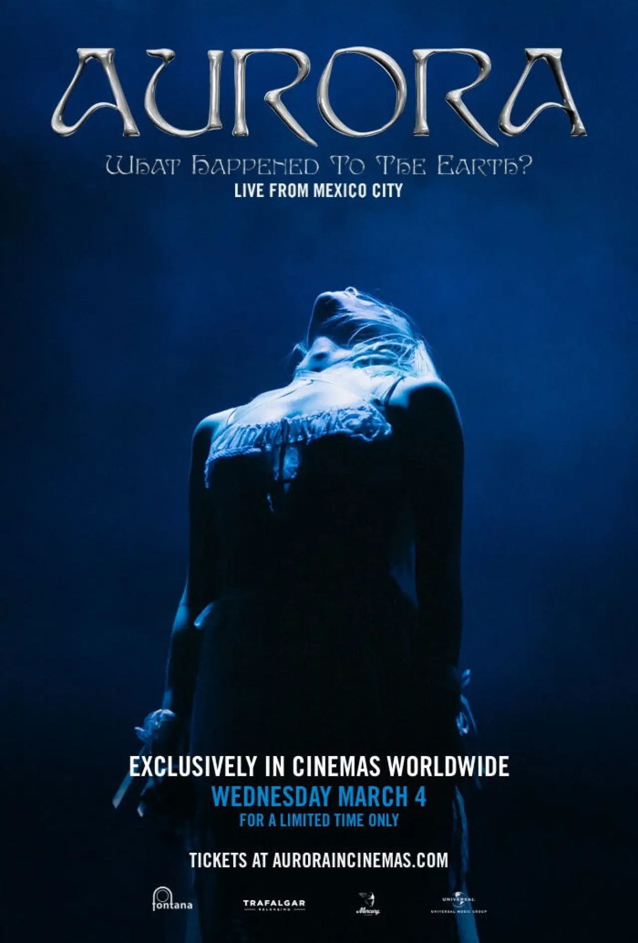 Movie poster "AURORA: What Happened to the Earth? Live From Mexico City"