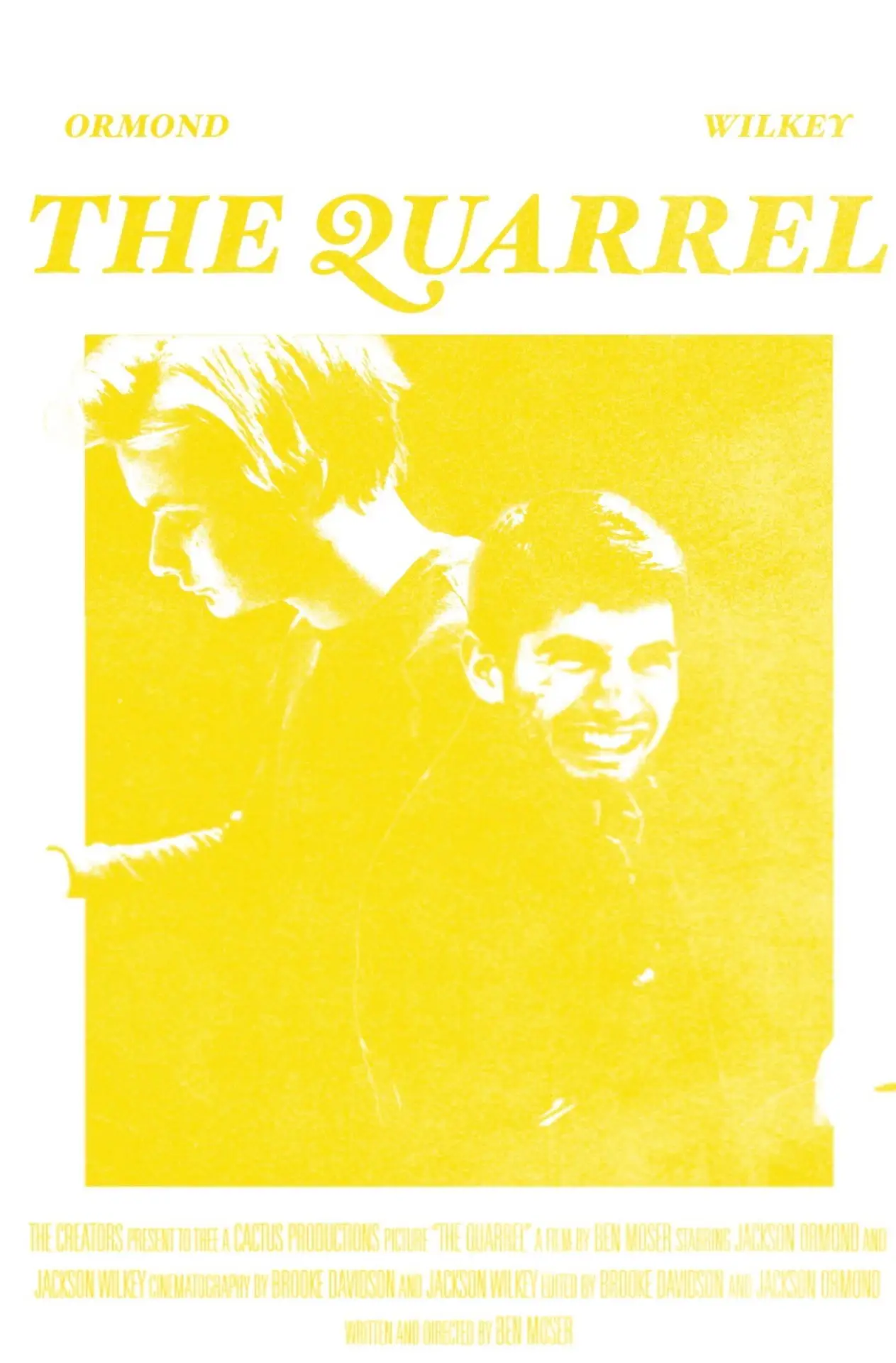 Movie poster "The Quarrel"