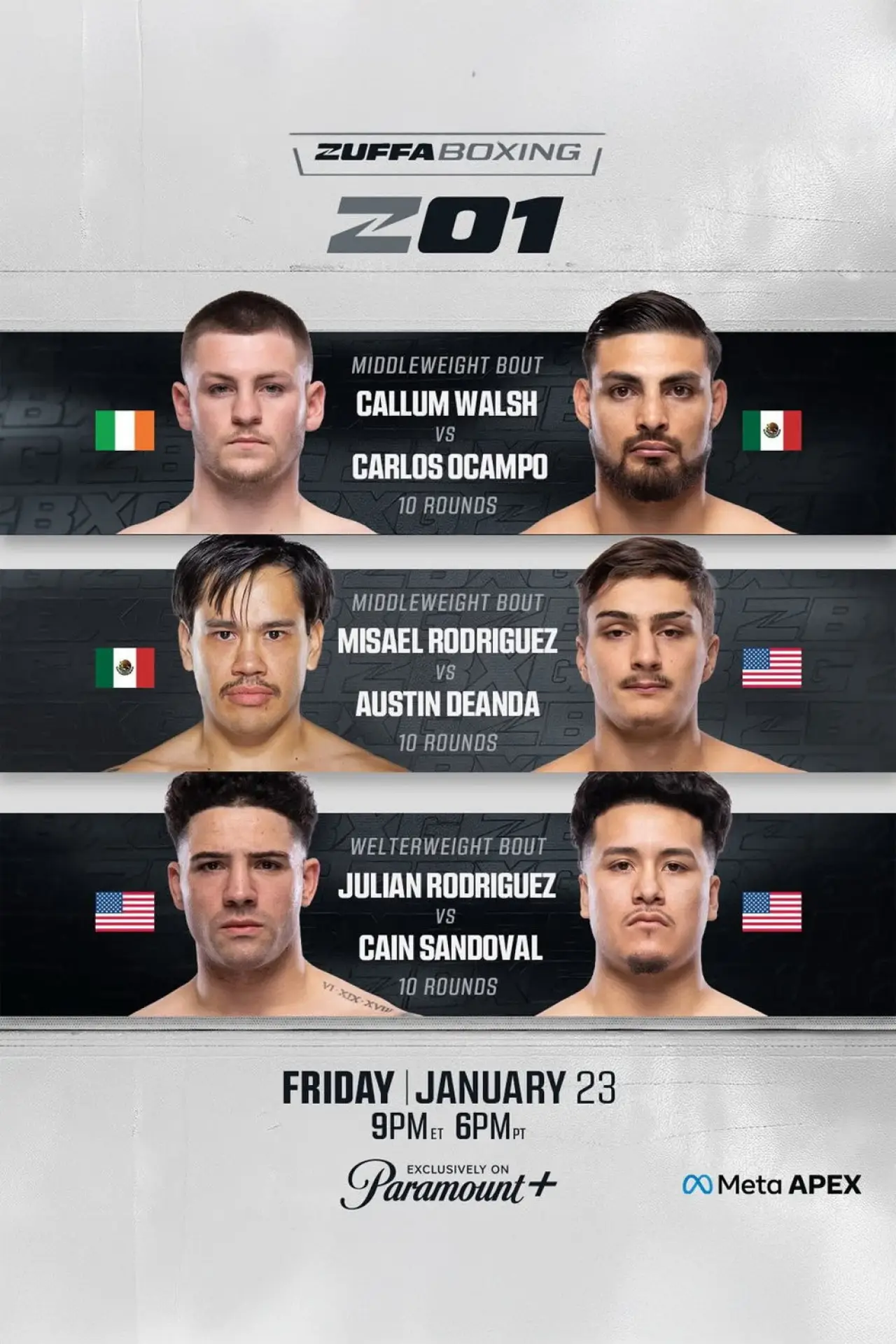 Movie poster "Zuffa Boxing 01"