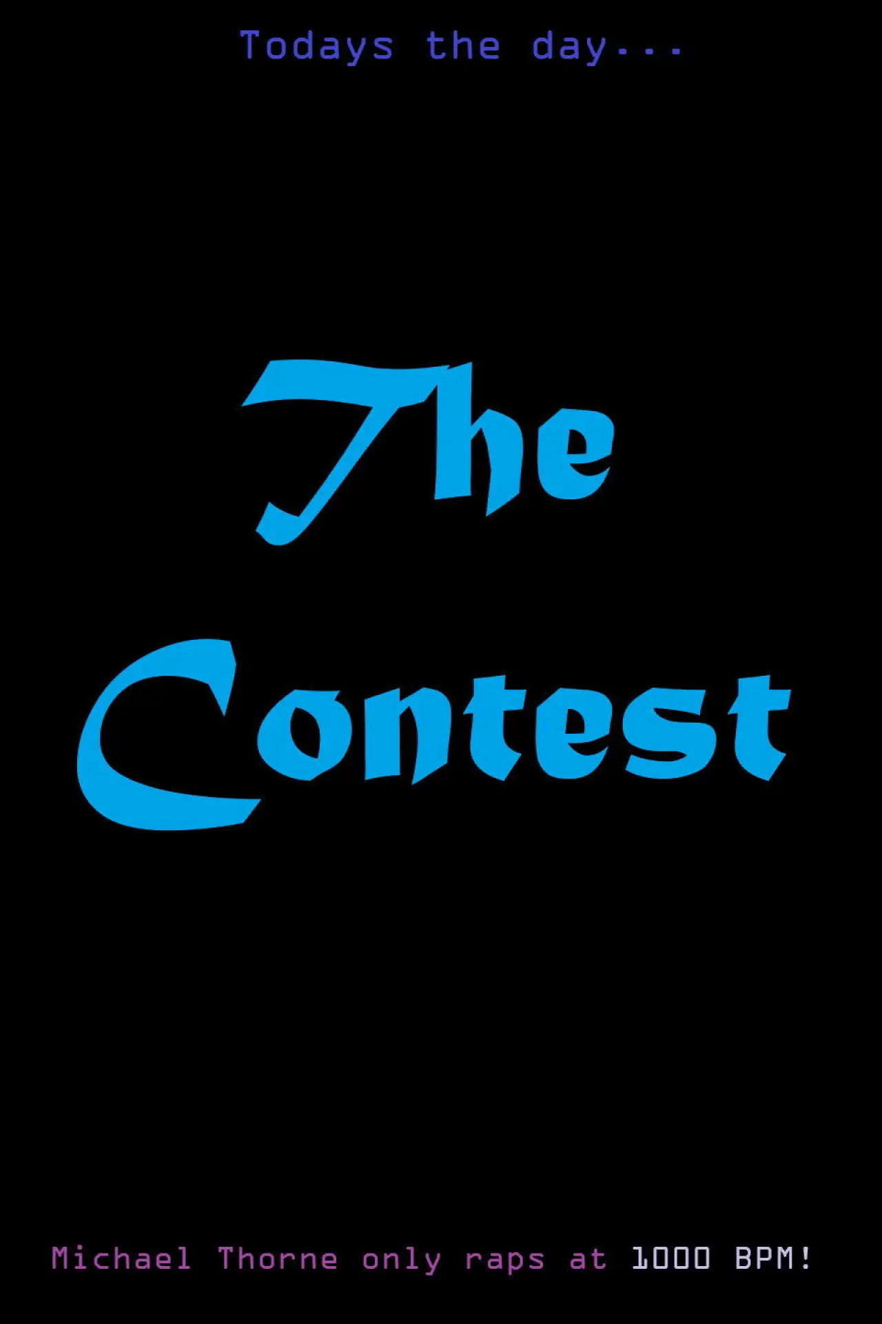 Movie poster "The Contest"